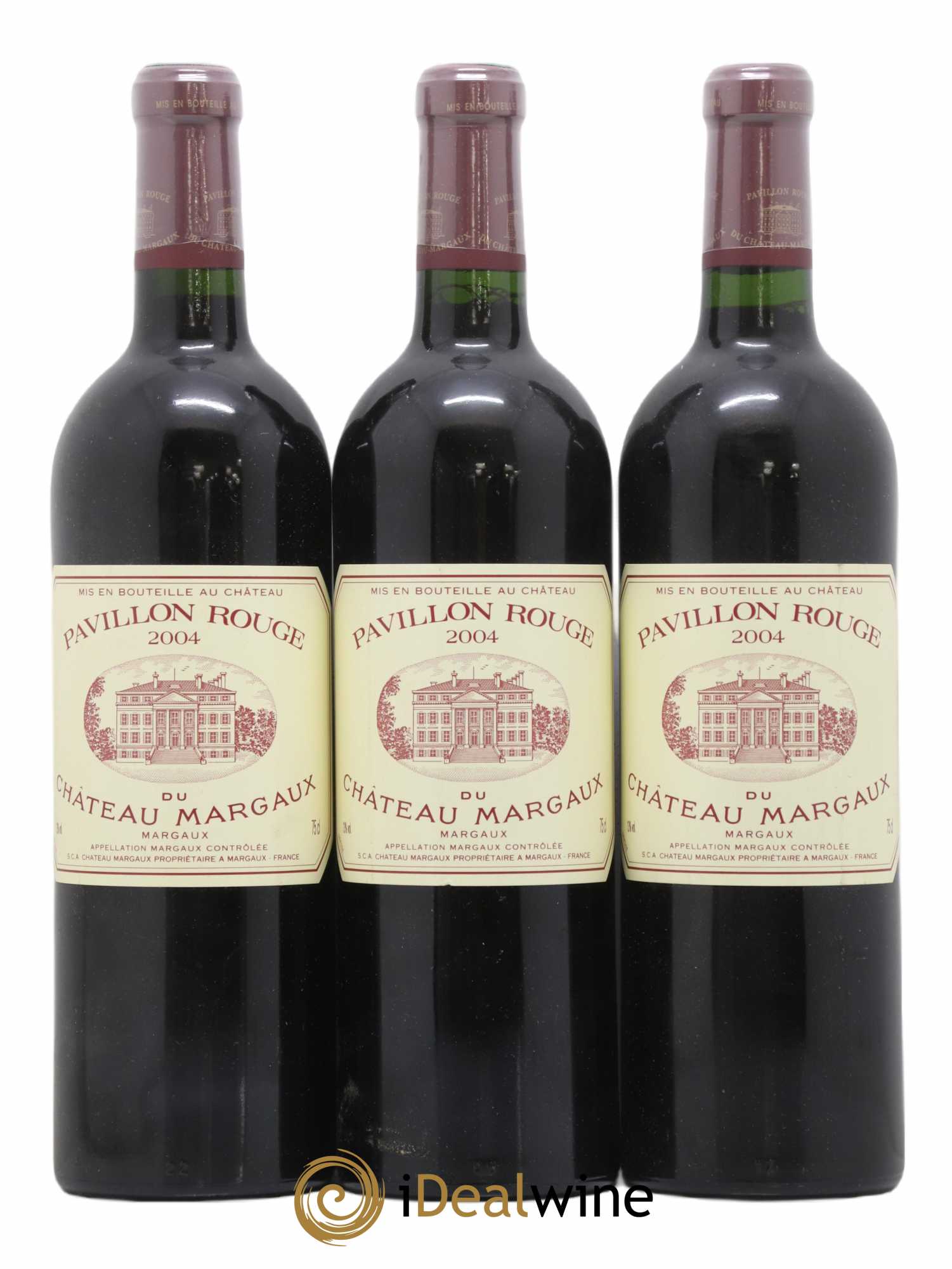 Pavillon Rouge du Château Margaux Second Vin 2004 - Lot of 3 bottles - 0