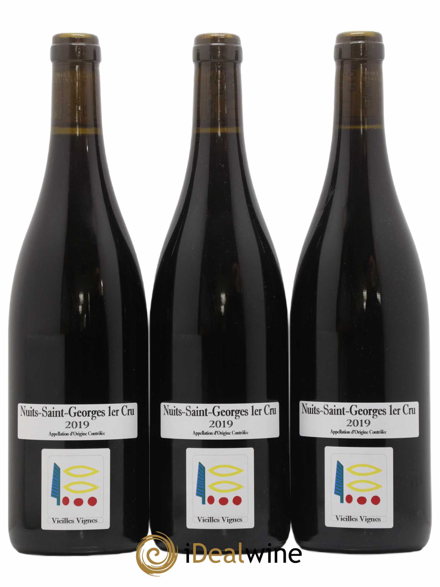Nuits-Saint-Georges 1er Cru Vieilles Vignes Prieuré Roch 2019 - Lotto di 3 bottiglie - 0