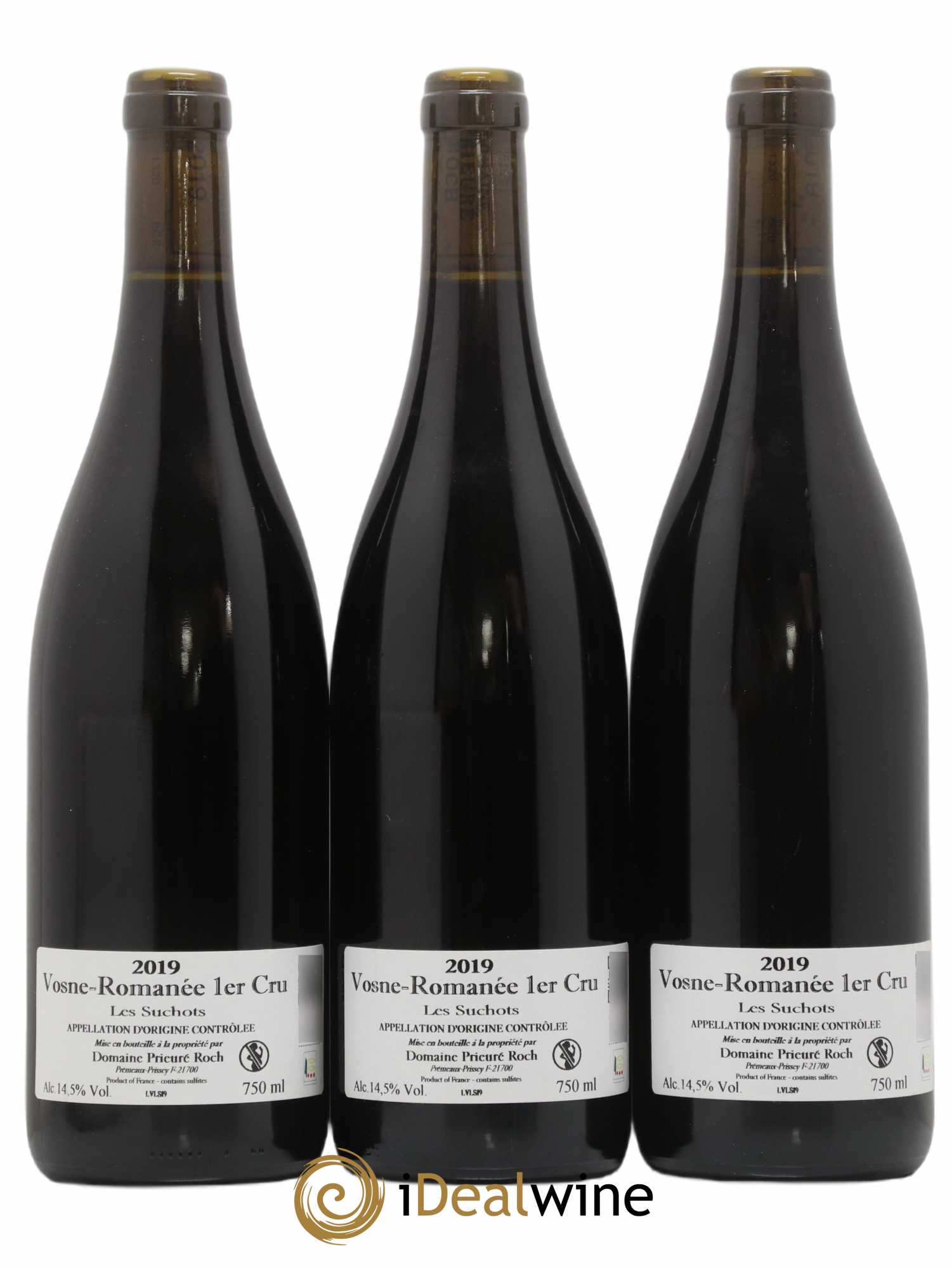Vosne-Romanée 1er Cru Les Suchots Prieuré Roch  2019 - Lot de 3 bouteilles - 1