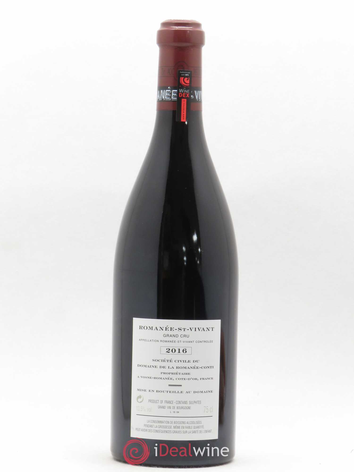 Romanée-Saint-Vivant Grand Cru Domaine de la Romanée-Conti 2016 - Lot de 1 bouteille - 1