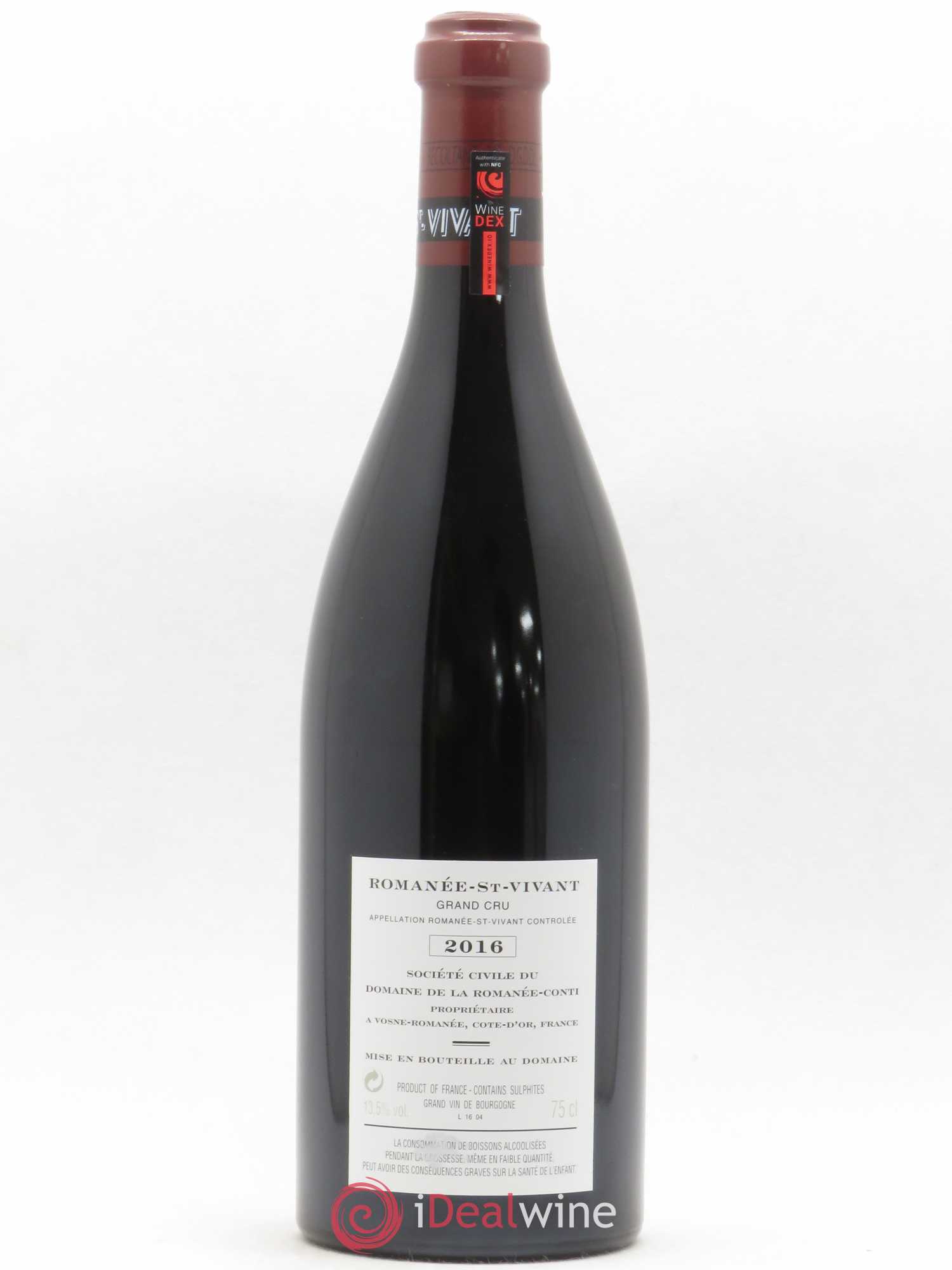Romanée-Saint-Vivant Grand Cru Domaine de la Romanée-Conti 2016 - Lot de 1 bouteille - 1