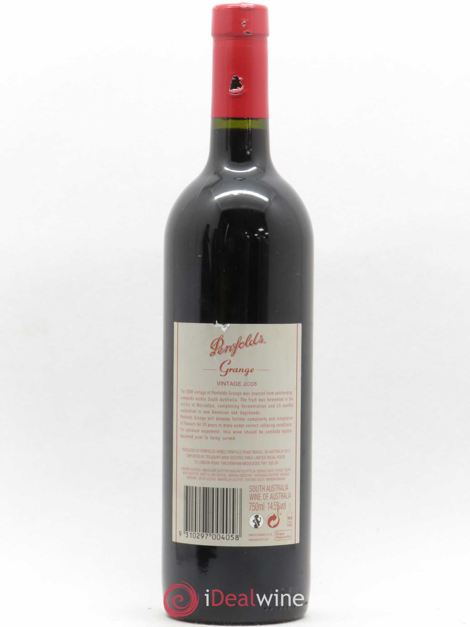 South Australia Penfolds Wines Grange Bin 95 Bin 95  2008 - Lotto di 1 bottiglia - 1