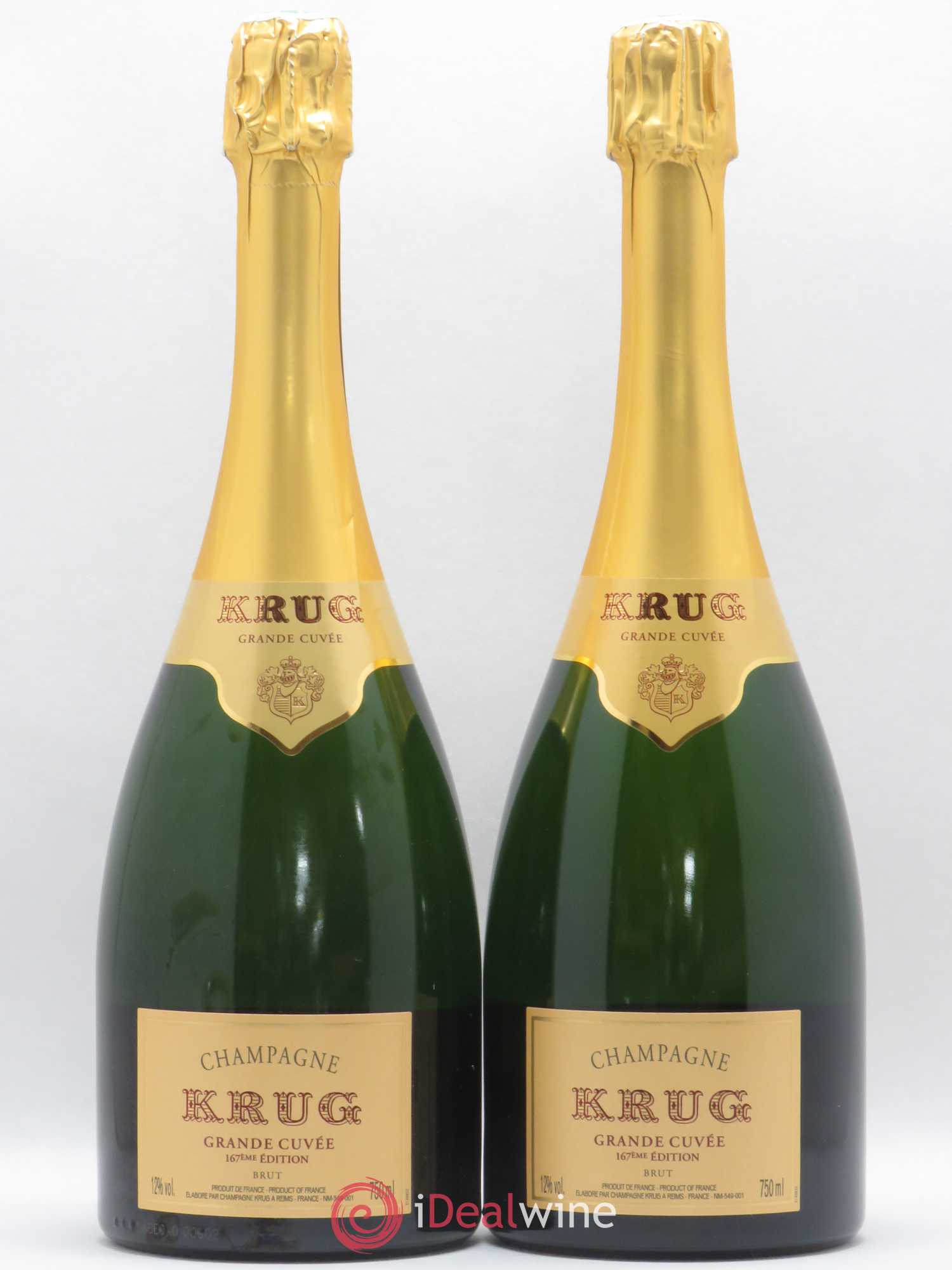 Grande Cuvée - 167ème édition Krug - Lot de 2 bouteilles - 0