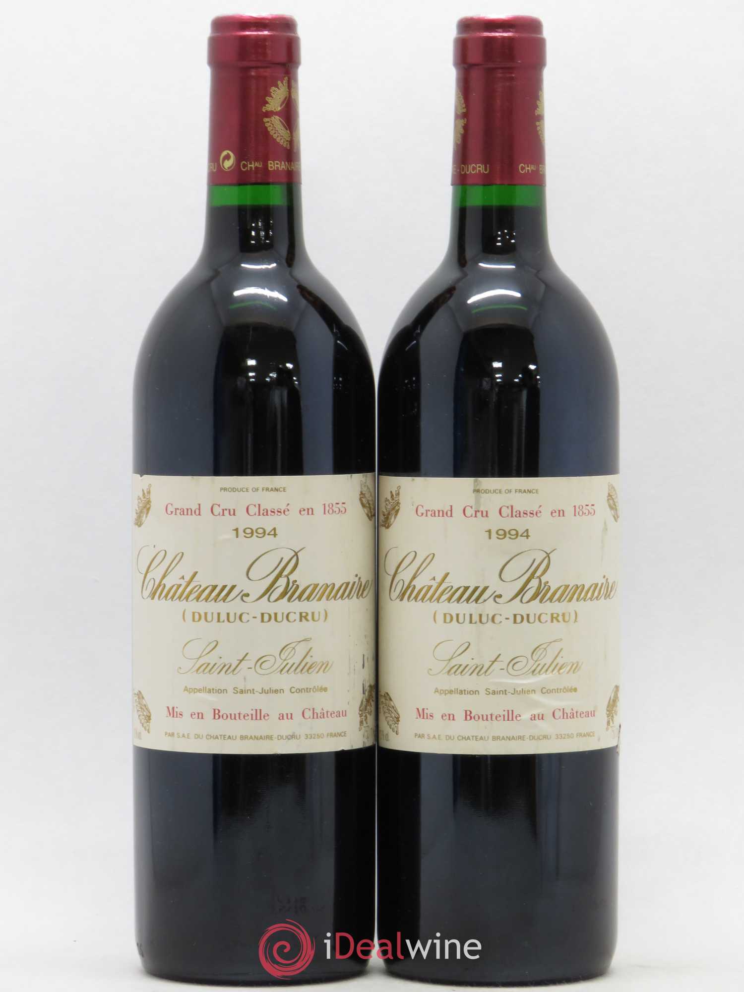 Château Branaire Ducru 4ème Grand Cru Classé 1994 - Lot de 2 bouteilles - 0