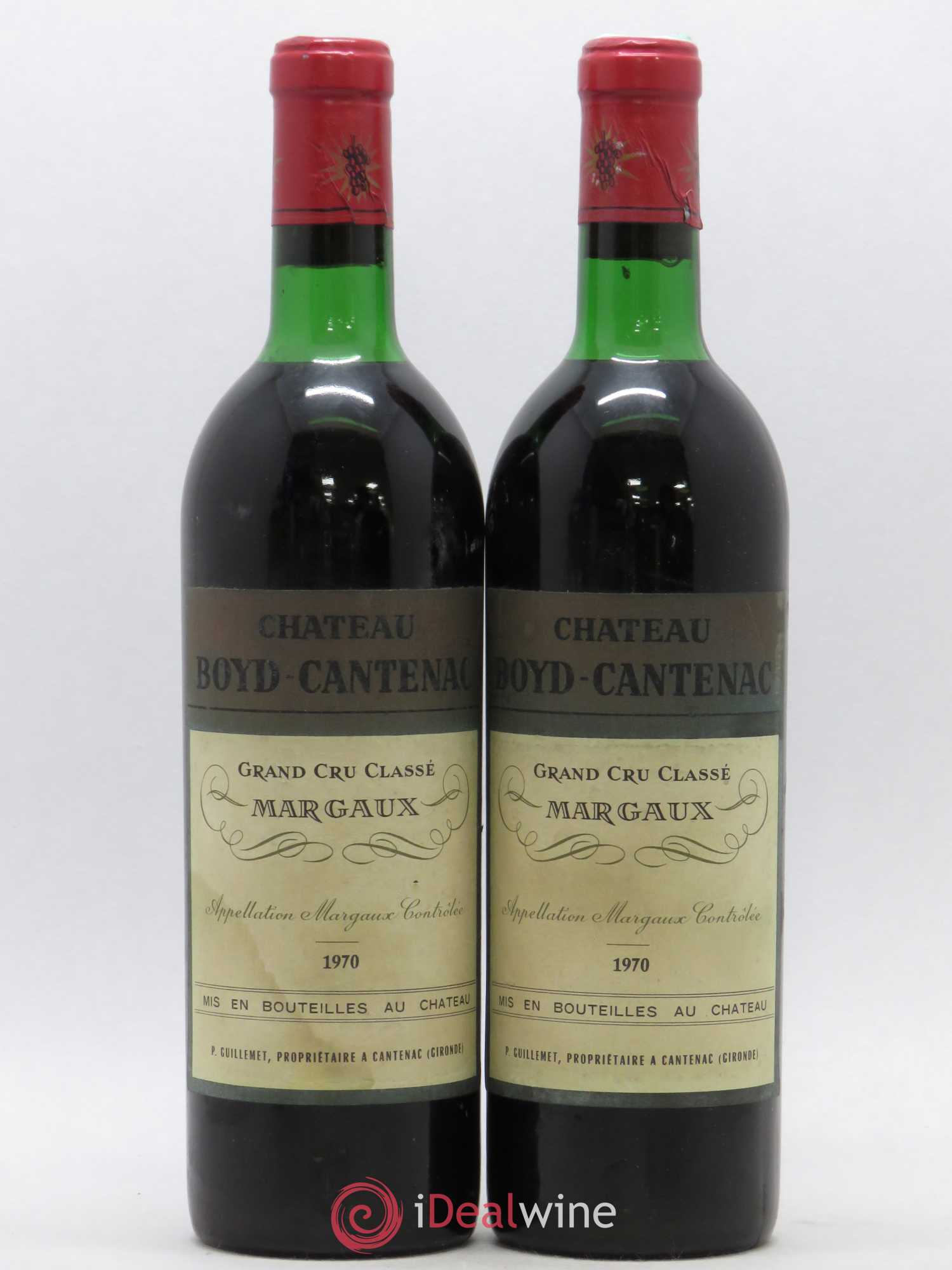 Château Boyd Cantenac 3ème Grand Cru Classé 1970 - Lot de 2 bouteilles - 0