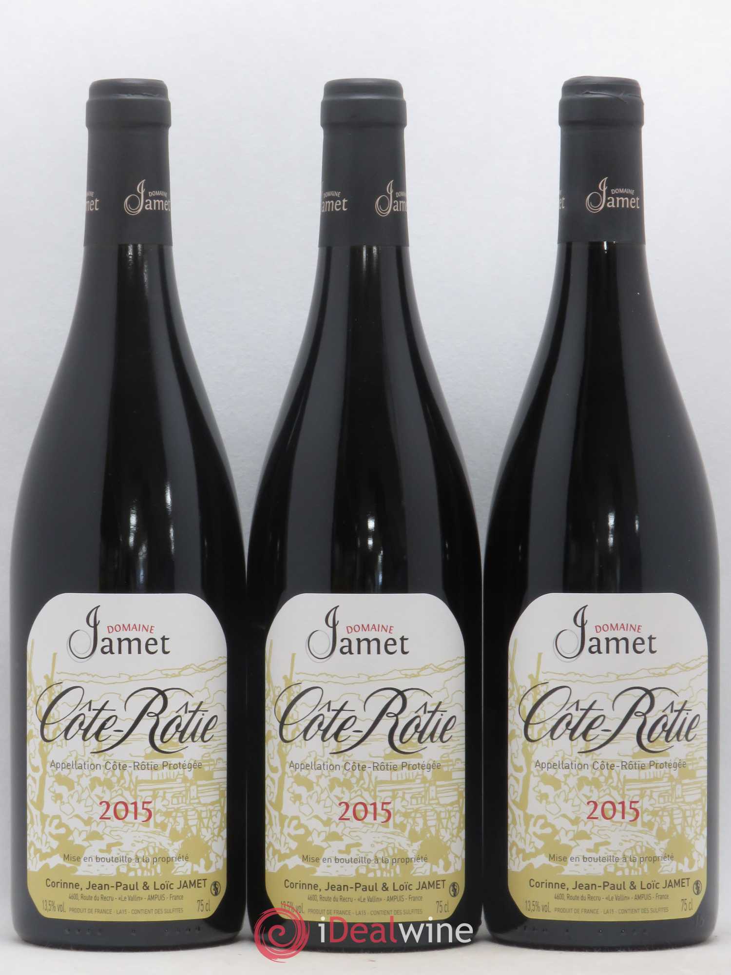 Côte-Rôtie Jamet (Domaine) 2015 - Lot de 3 bouteilles - 0