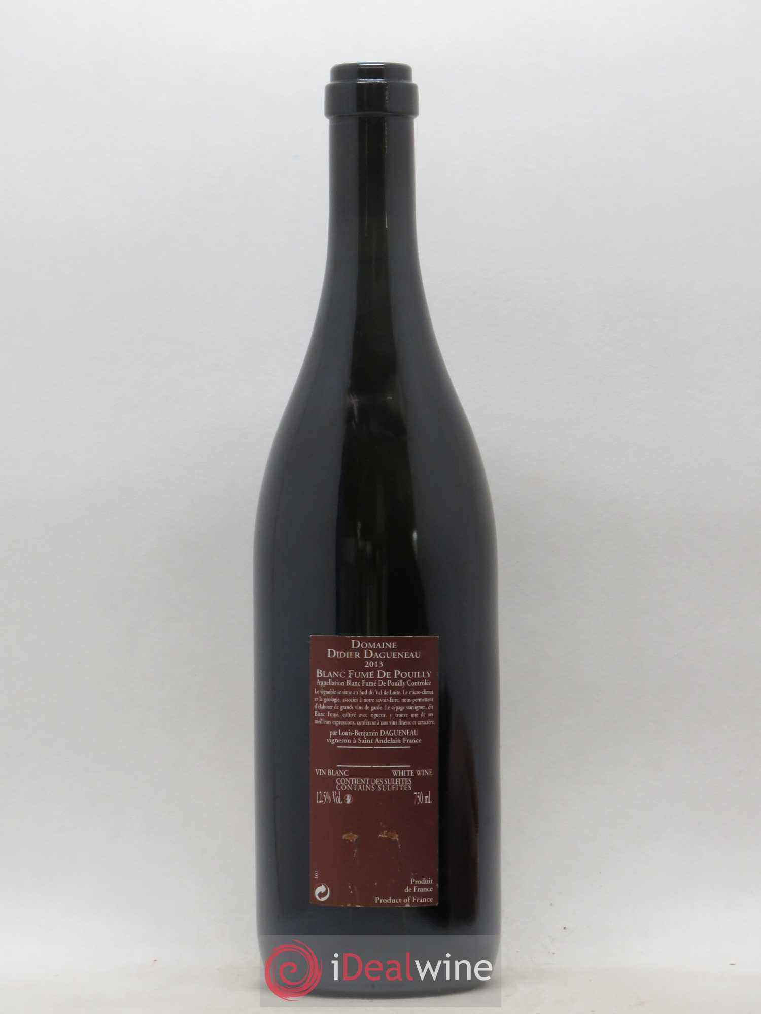 Vin de France (anciennement Pouilly-Fumé) Pur Sang Dagueneau (Domaine Didier - Louis-Benjamin) 2013 - Lot de 1 bouteille - 1