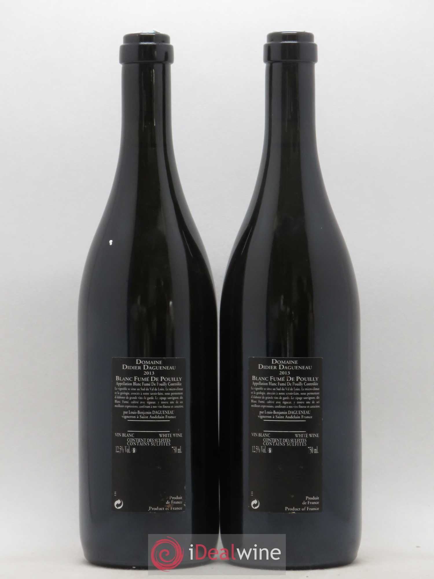 Vin de France (anciennement Pouilly-Fumé) Silex Dagueneau (Domaine Didier - Louis-Benjamin) 2013 - Lot de 2 bouteilles - 1