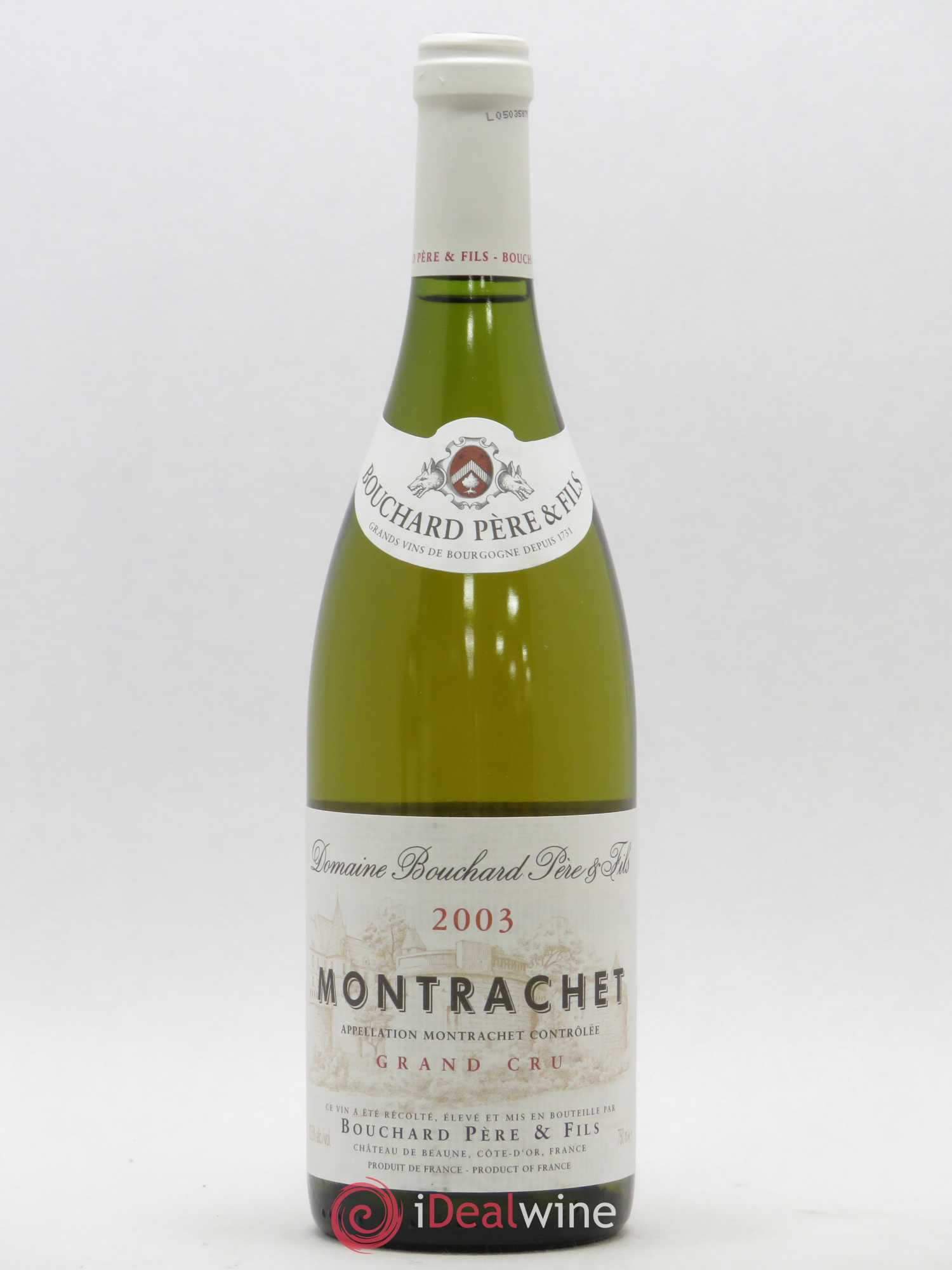Montrachet Grand Cru Bouchard Père & Fils 2003 - Lot de 1 bouteille - 0