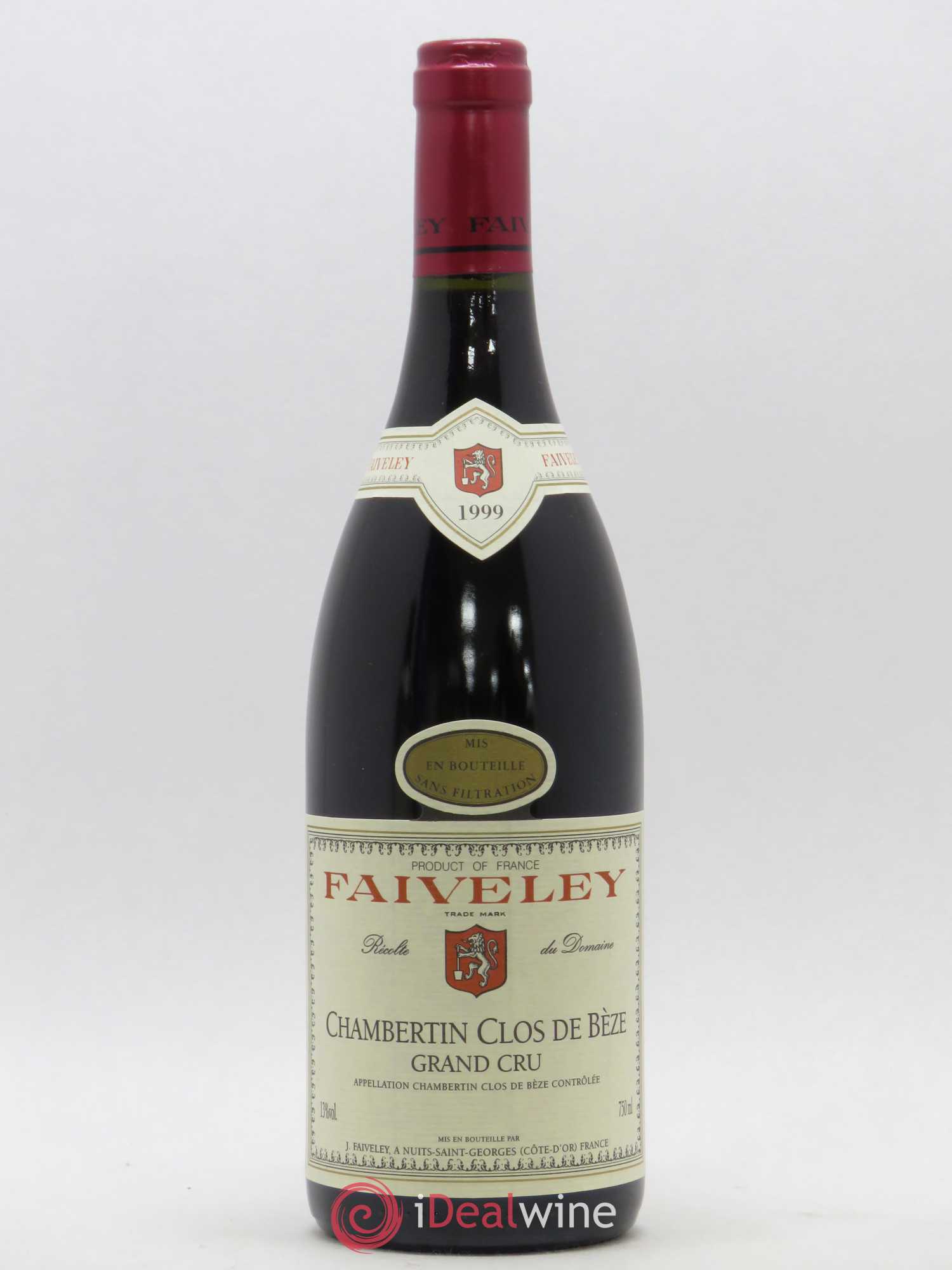 Chambertin Clos de Bèze Grand Cru Faiveley 1999 - Lot de 1 bouteille - 0