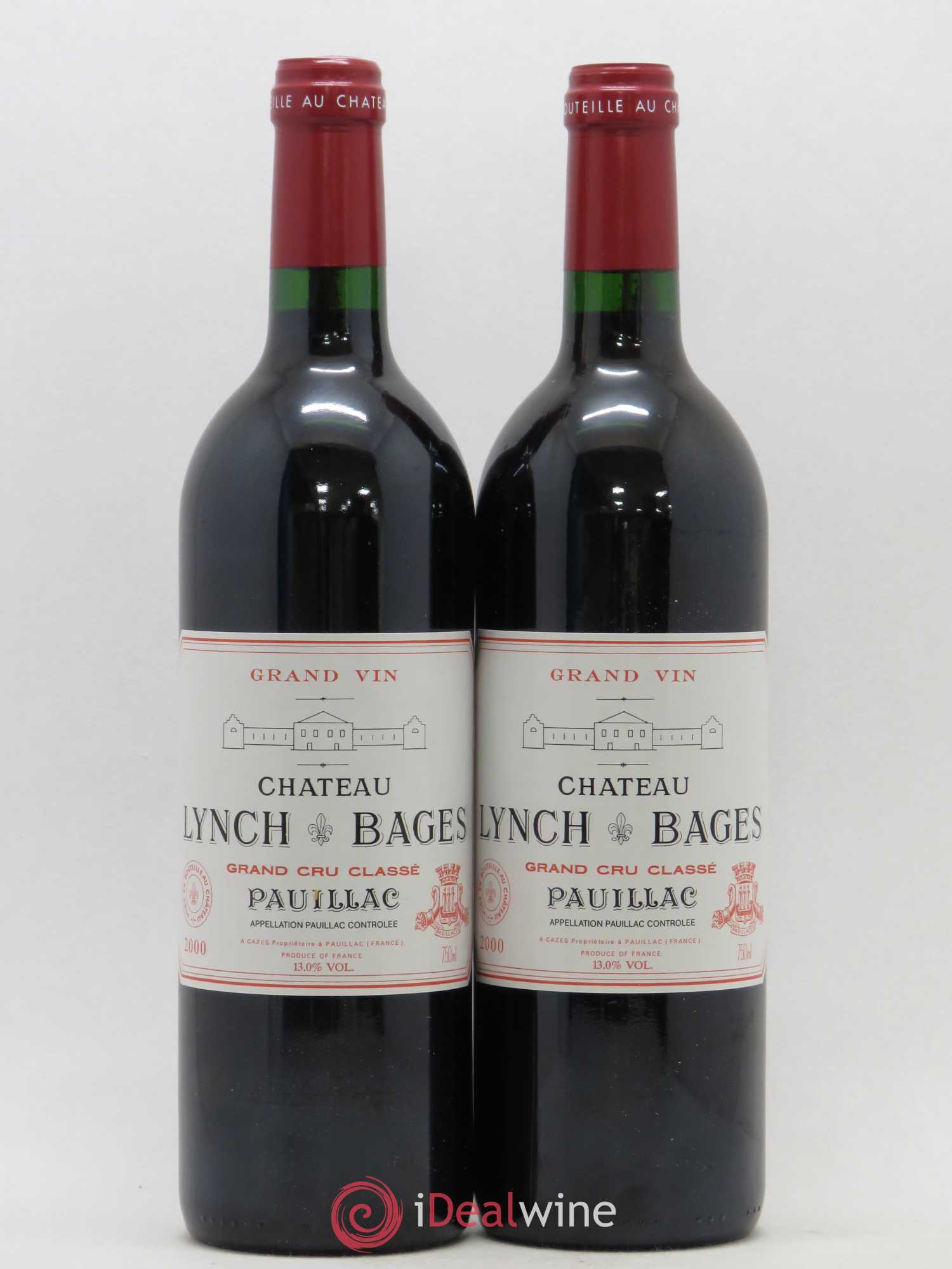 Château Lynch Bages 5ème Grand Cru Classé 2000 - Lot de 2 bouteilles - 0