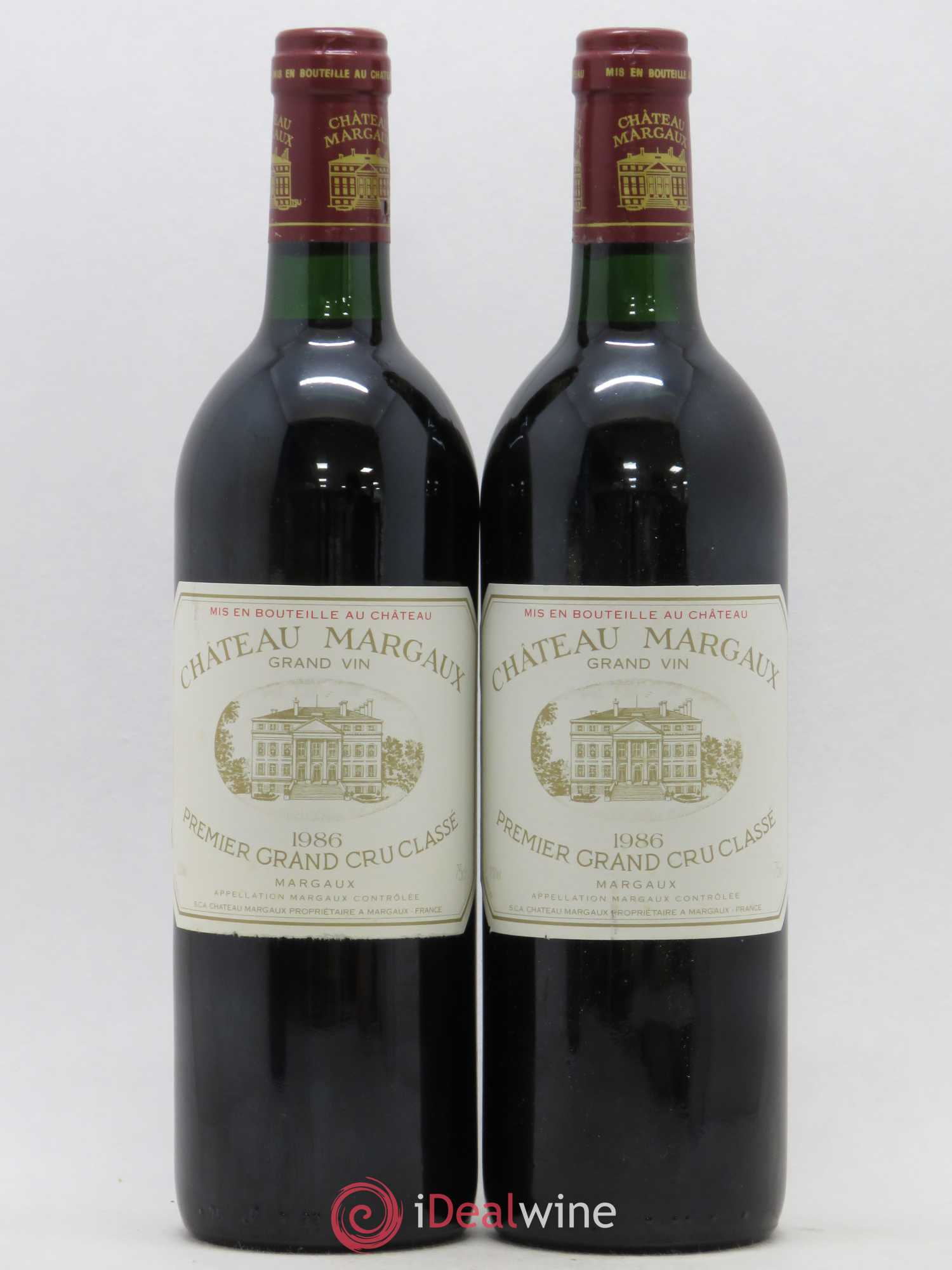 Château Margaux 1er Grand Cru Classé 1986 - Lot de 2 bouteilles - 0