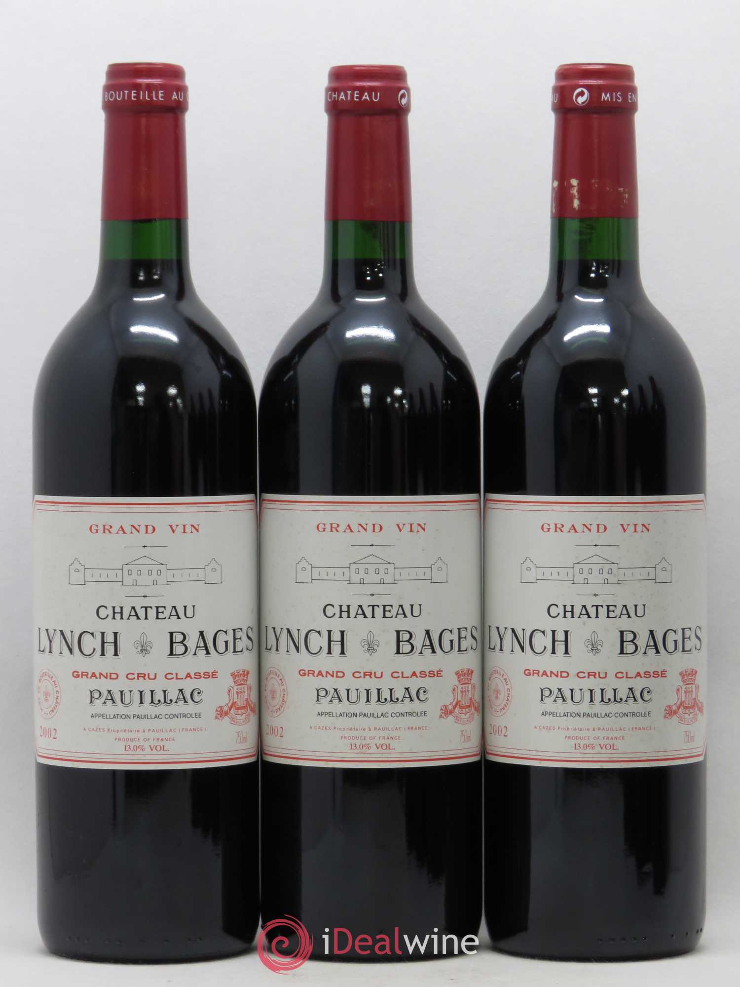 Château Lynch Bages 5ème Grand Cru Classé 2002 - Lot de 6 bouteilles - 1