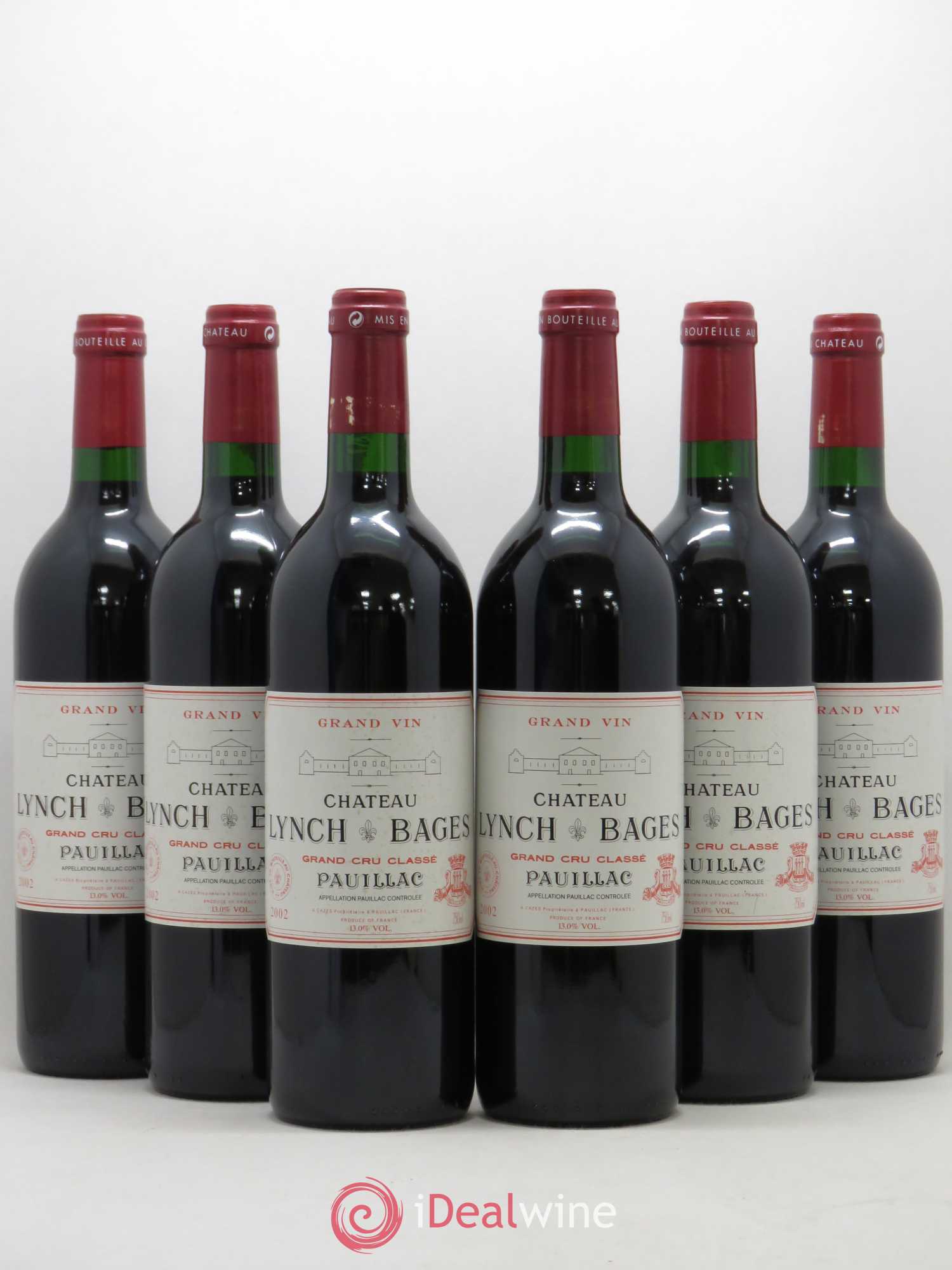 Château Lynch Bages 5ème Grand Cru Classé 2002 - Lot de 6 bouteilles - 0