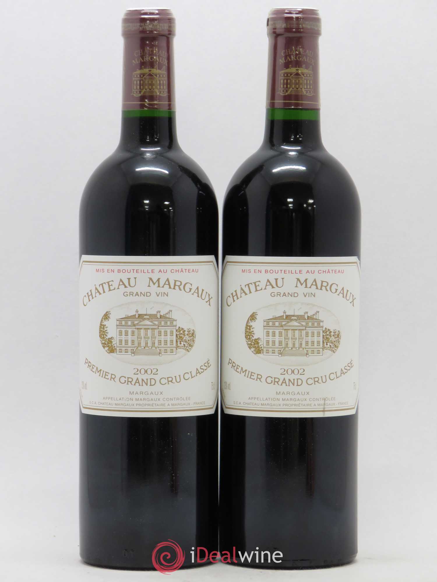 Château Margaux 1er Grand Cru Classé 2002 - Lot de 2 bouteilles - 0