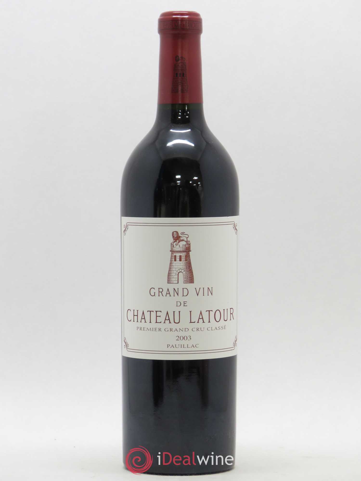 Château Latour 1er Grand Cru Classé 2003 - Lot de 1 bouteille - 0