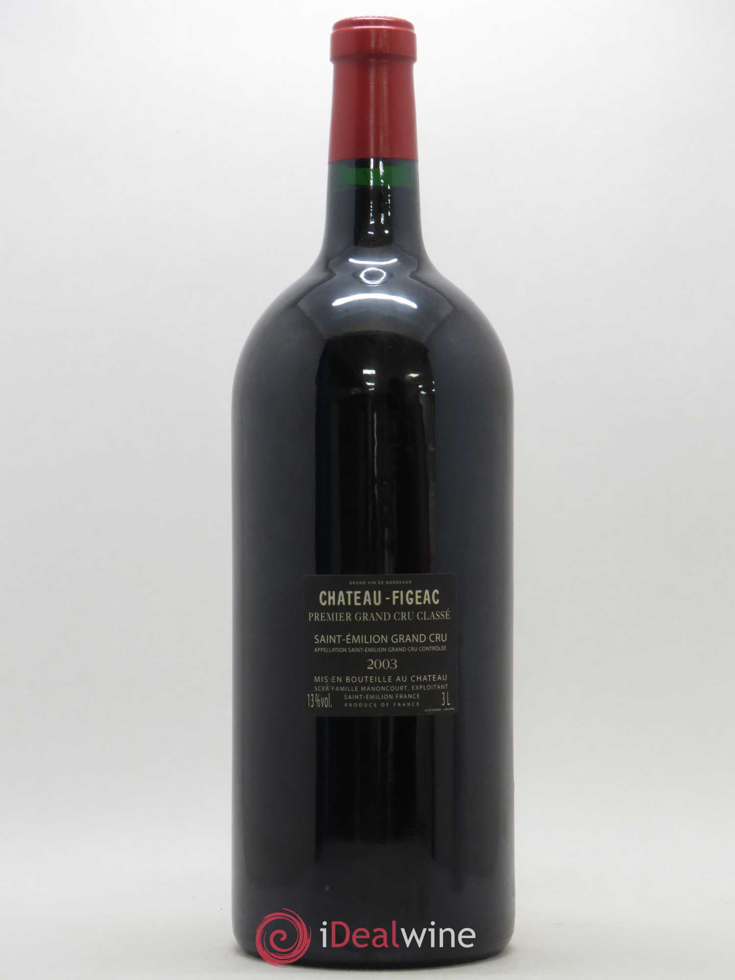 Château Figeac 1er Grand Cru Classé A 2003 - Lot de 1 double magnum - 1