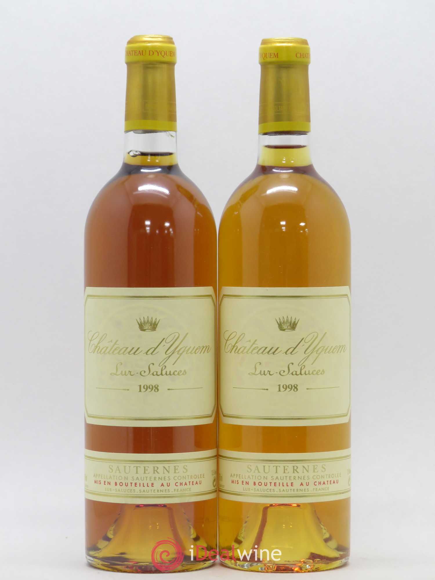 Château d' Yquem 1er Cru Classé Supérieur 1998 - Lotto di 2 bottiglie - 0