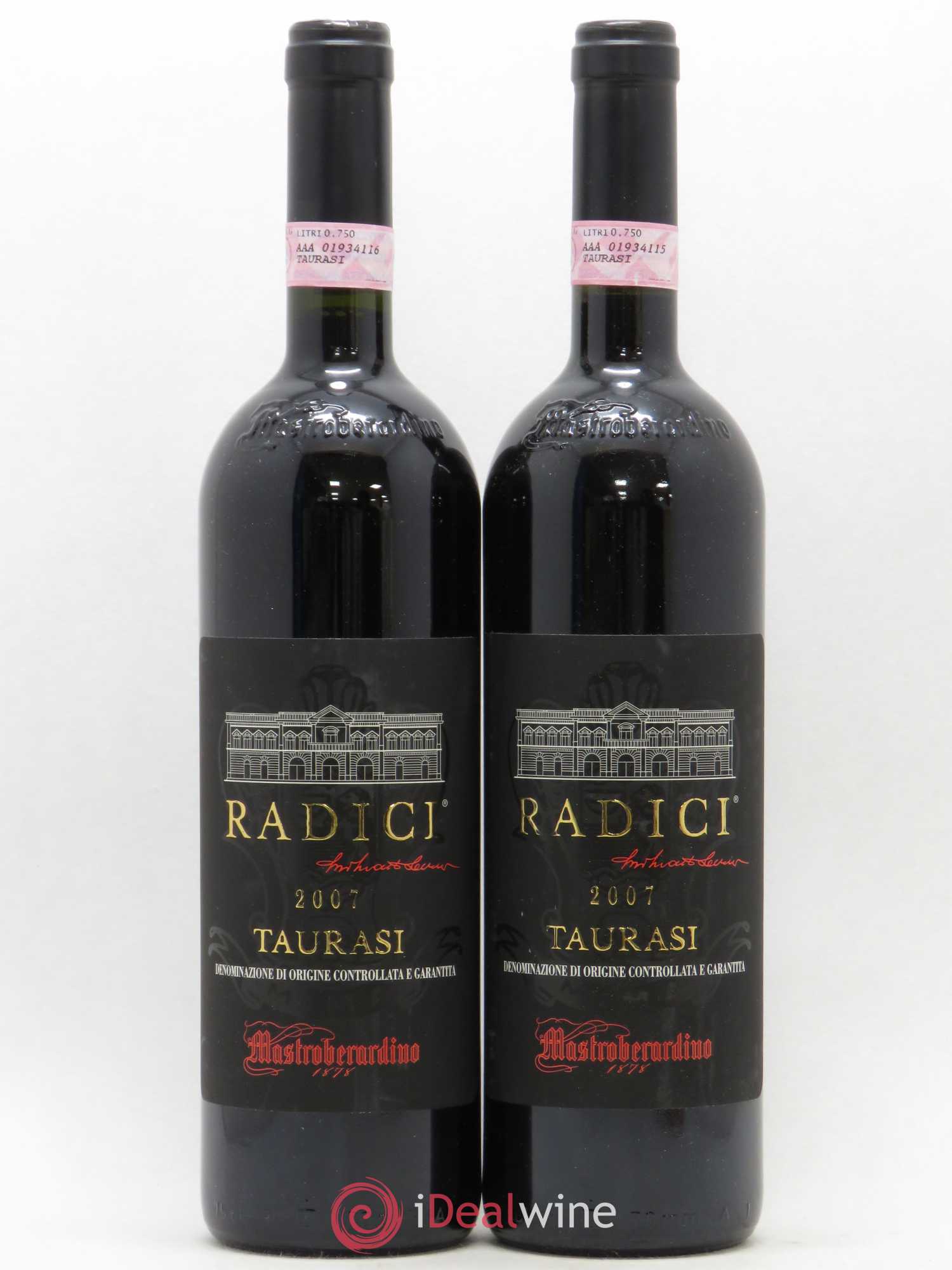 Taurasi DOCG Mastroberardino Aglianico Radici 2007 - Lot de 2 bouteilles - 0