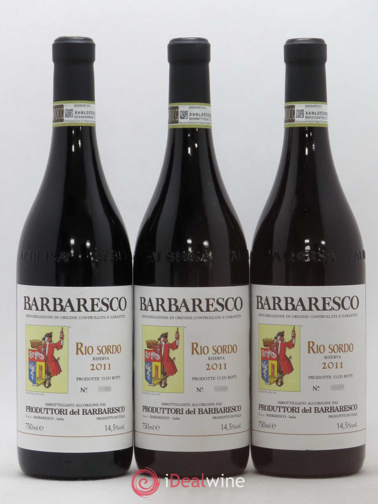 Barbaresco DOCG Produttori del Barbaresco Rio Sordo Riserva 2011 - Posten von 3 Flaschen - 0