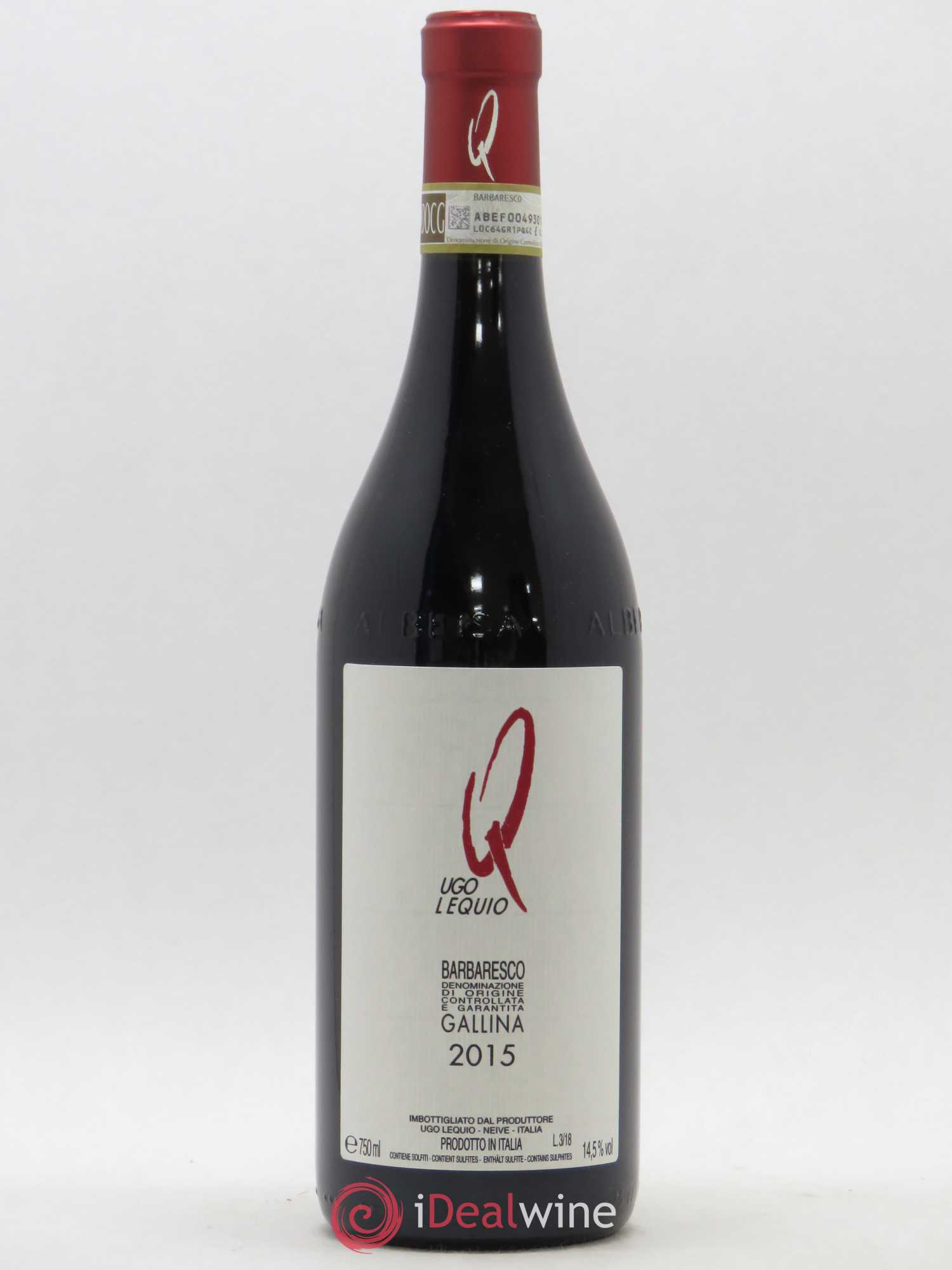 Barbaresco DOCG Gallina Ugo Lequio 2015 - Posten von 1 Flasche - 0