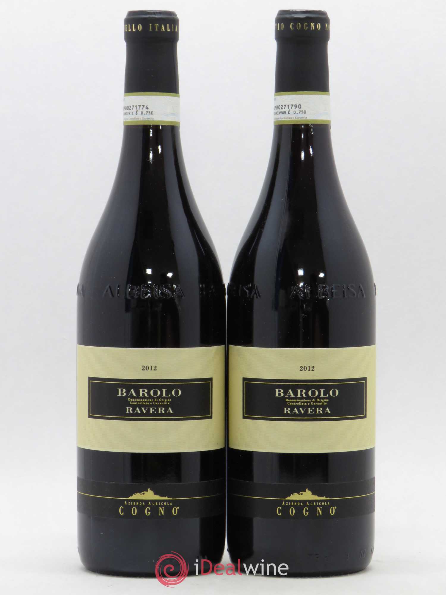 Barolo Ravera Elvio Cogno 2012 - Lot de 2 bouteilles - 0
