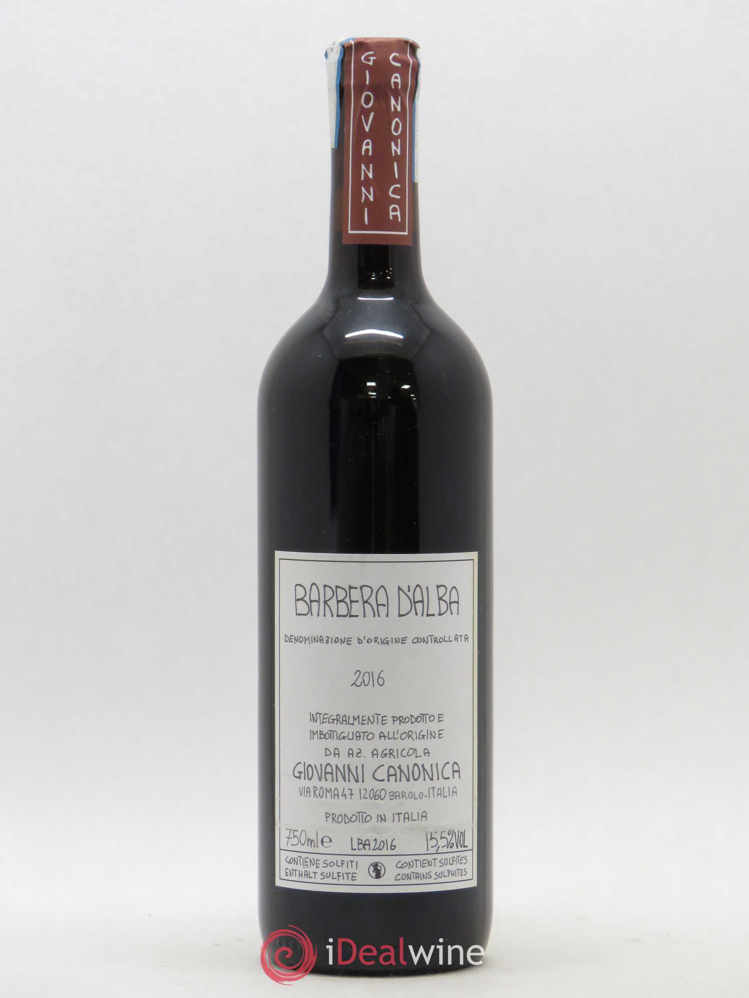 Italie Barbera Giovanni Canonica 2016 - Posten von 1 Flasche - 0