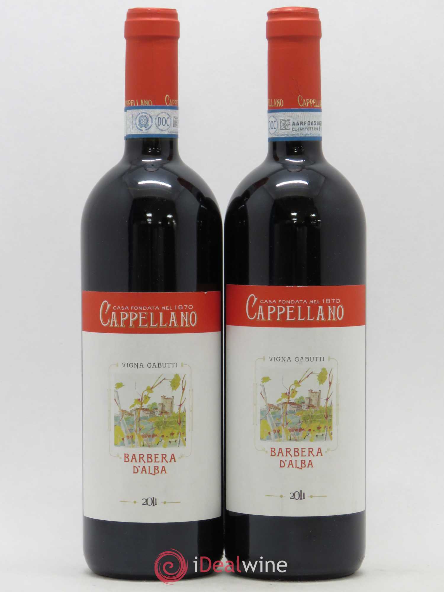 Italie Barbera Cappellano Gabutti 2011 - Posten von 2 Flaschen - 0