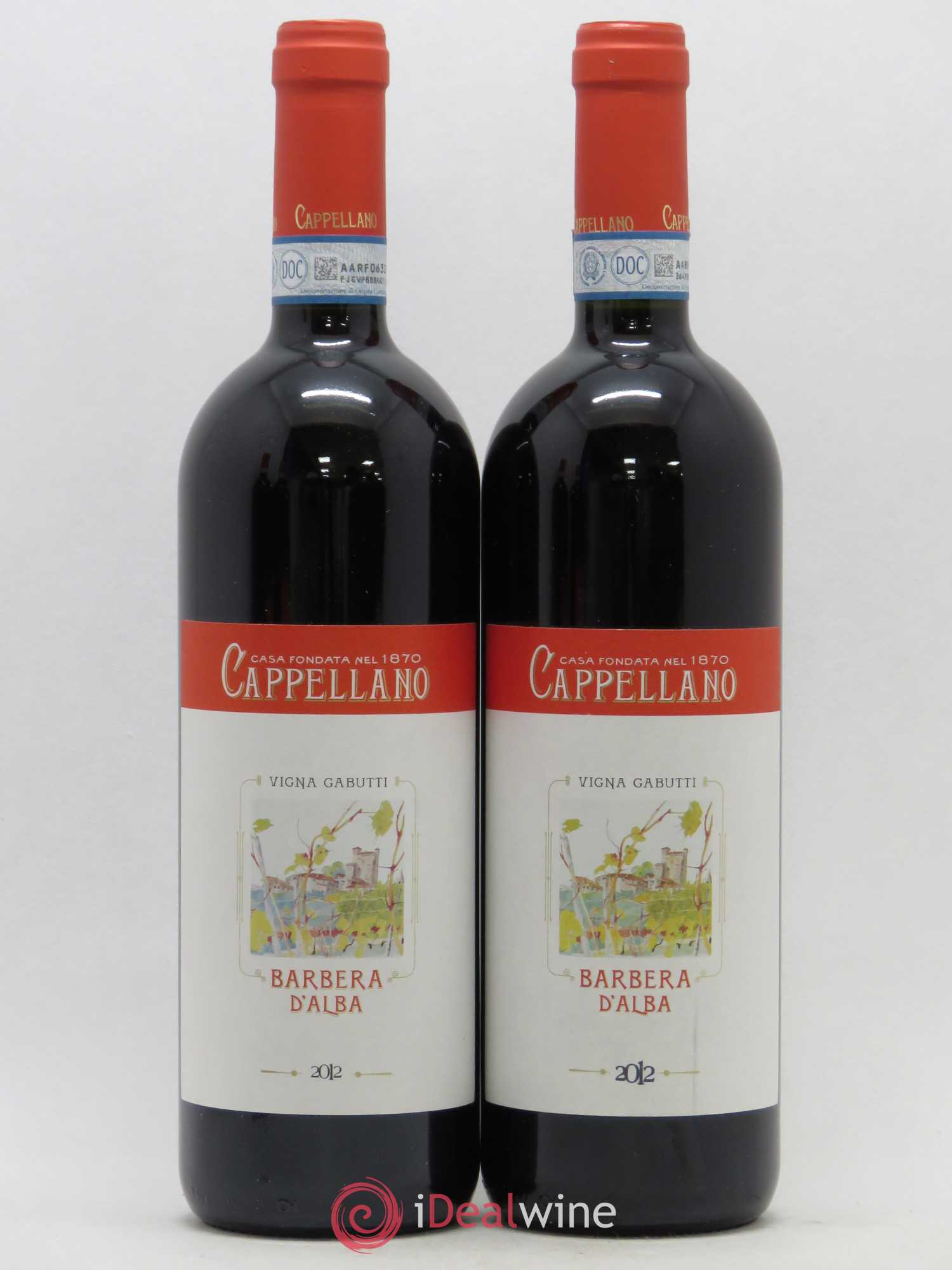Italie Barbera Cappellano Gabutti 2012 - Posten von 2 Flaschen - 0