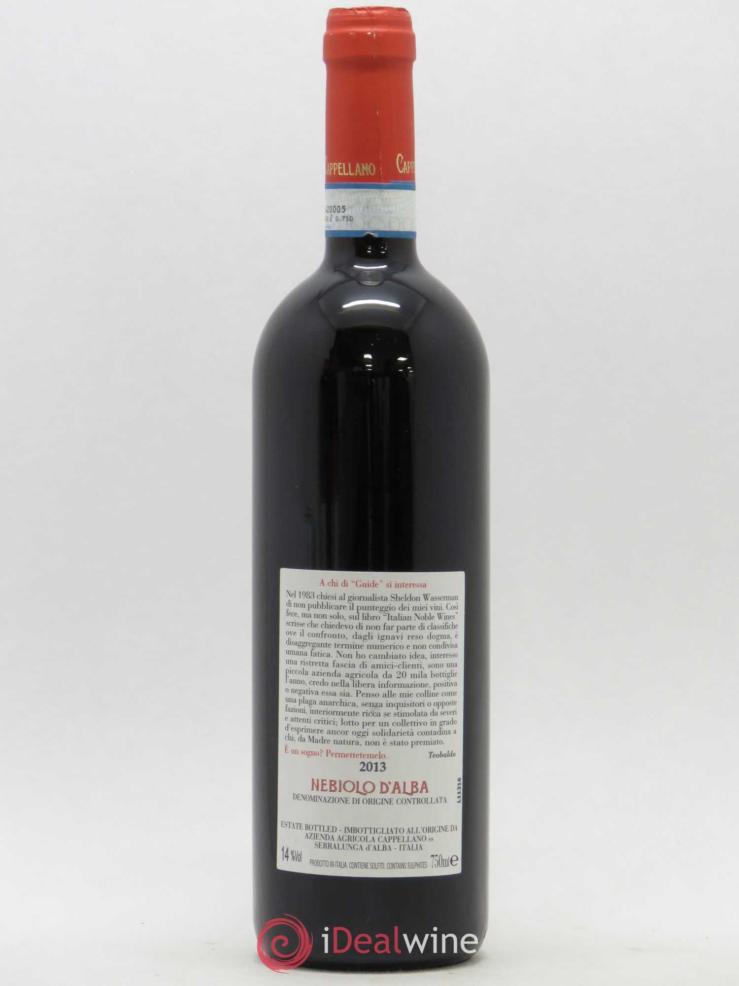 Langhe DOC Nebiolo d'Alba Cappellano 2013 - Posten von 1 Flasche - 1