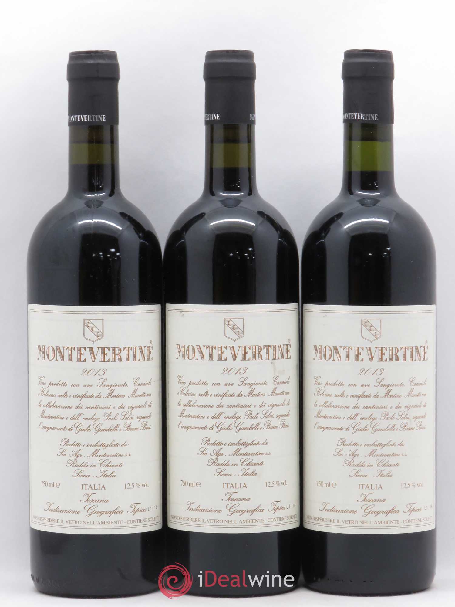 Toscana IGT Montevertine Famille Manetti 2013 - Lot de 3 bouteilles - 0