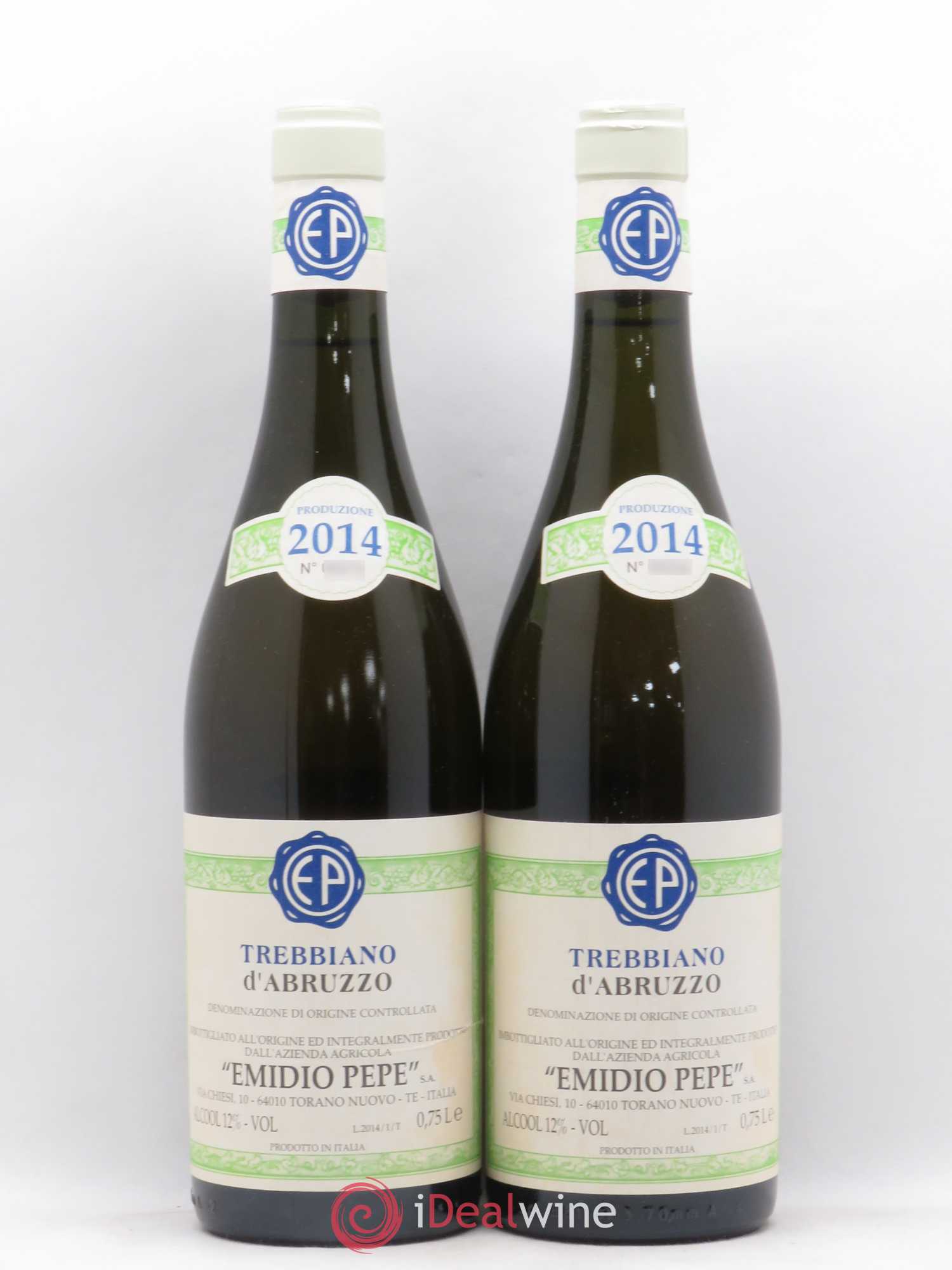 Trebbiano d'Abruzzo DOC Vecchie Viti Emidio Pepe 2014 - Lot de 2 bouteilles - 0