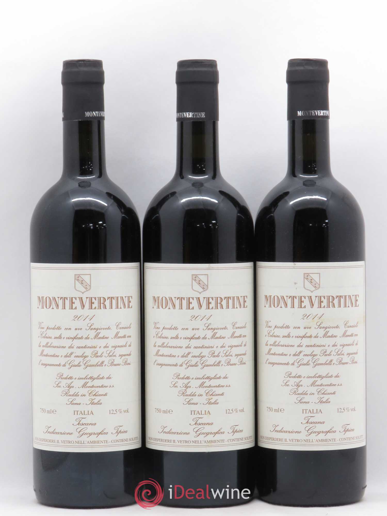 Toscana IGT Montevertine Famille Manetti 2014 - Lot de 3 bouteilles - 0