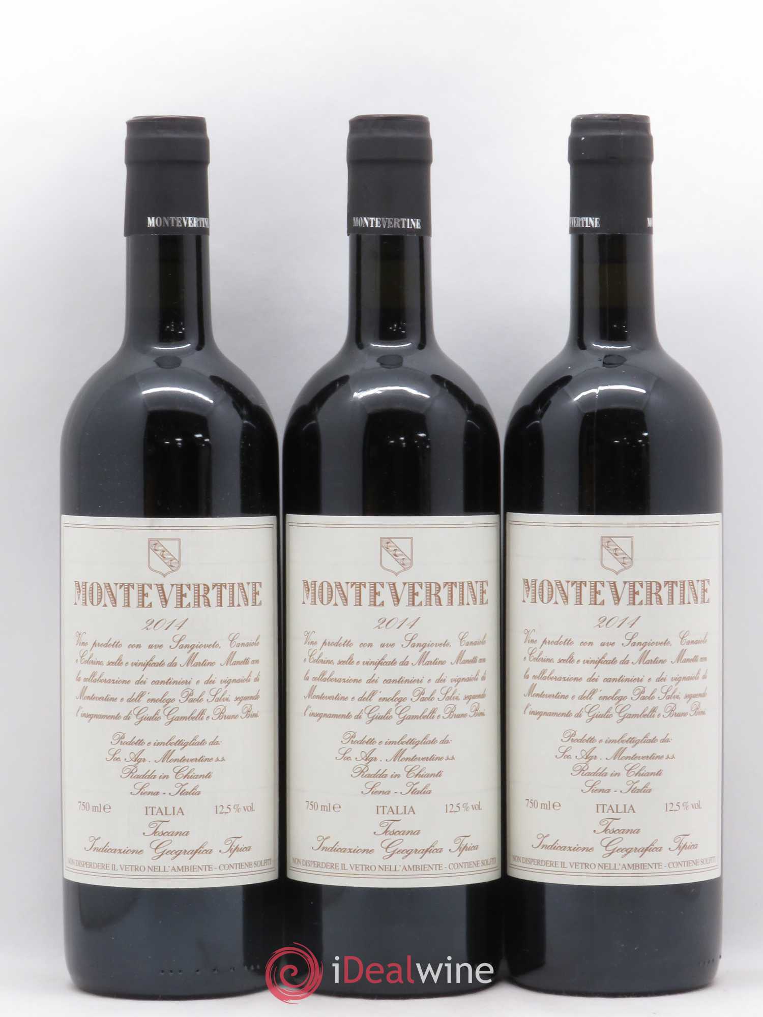 Toscana IGT Montevertine Famille Manetti 2014 - Lot de 3 bouteilles - 0