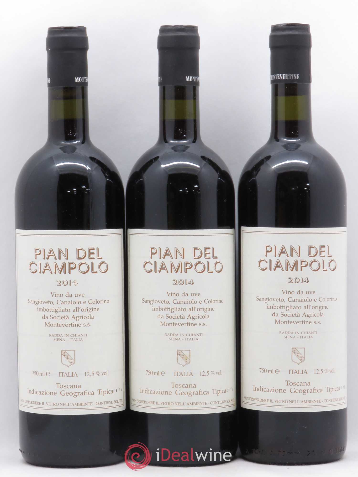Toscana IGT Montevertine Pian Del Ciampolo Sangioveto Canaiolo e Colorino 2014 - Posten von 3 Flaschen - 0