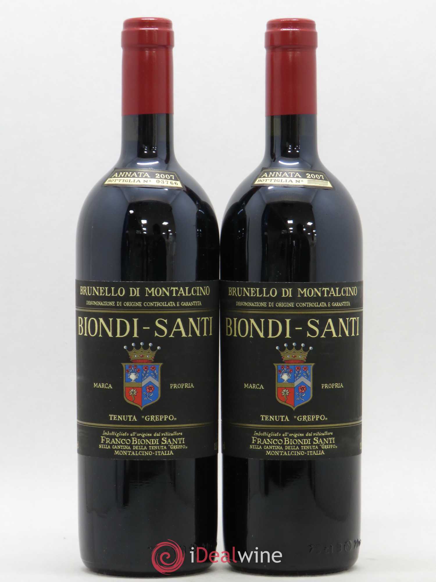 Brunello di Montalcino DOCG Riserva Biondi-Santi Tenuta Greppo Tenuta Greppo 2007 - Lot de 2 bouteilles - 0