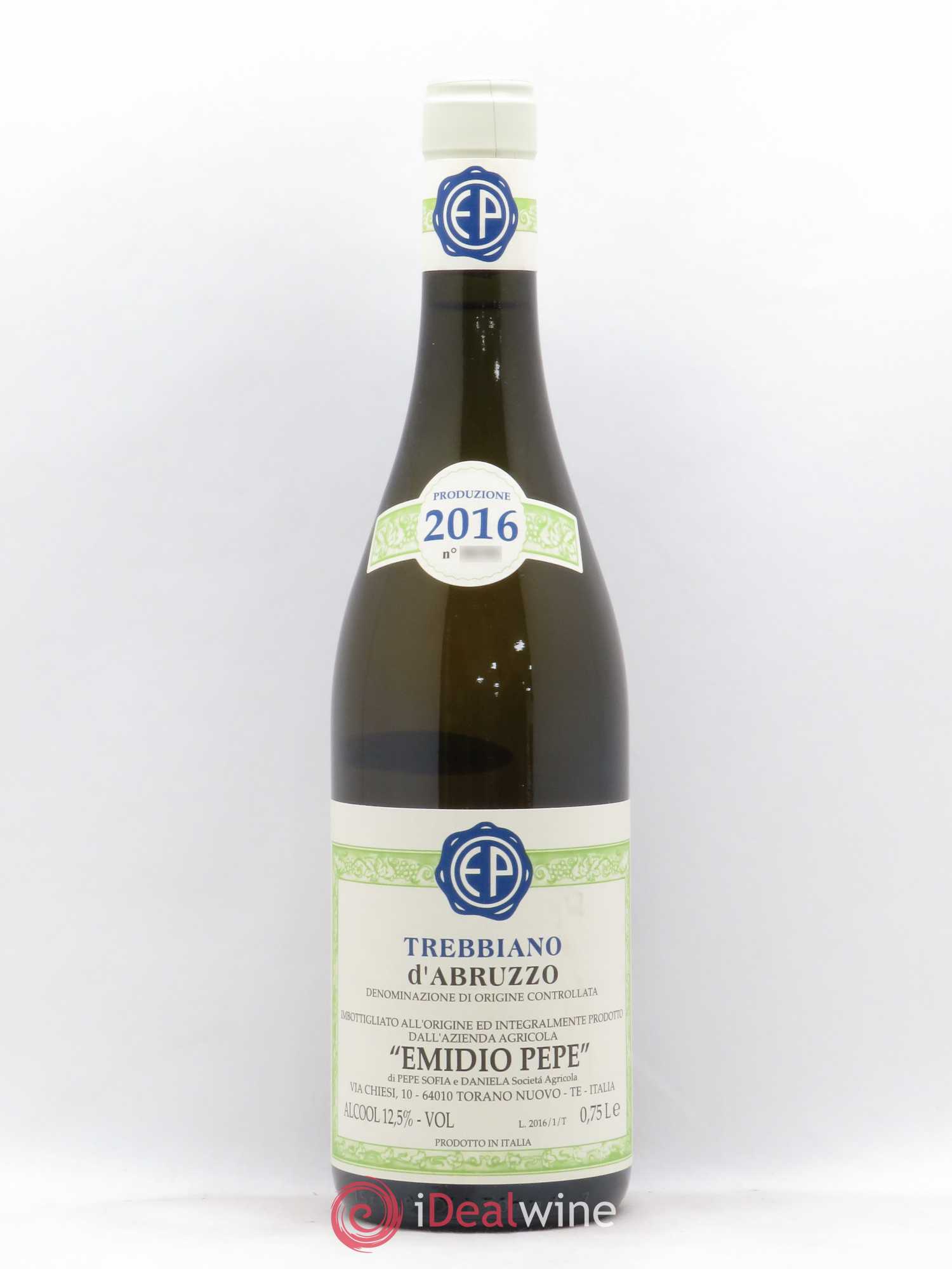 Trebbiano d'Abruzzo DOC Vecchie Viti Emidio Pepe 2016 - Lot de 1 bouteille - 0