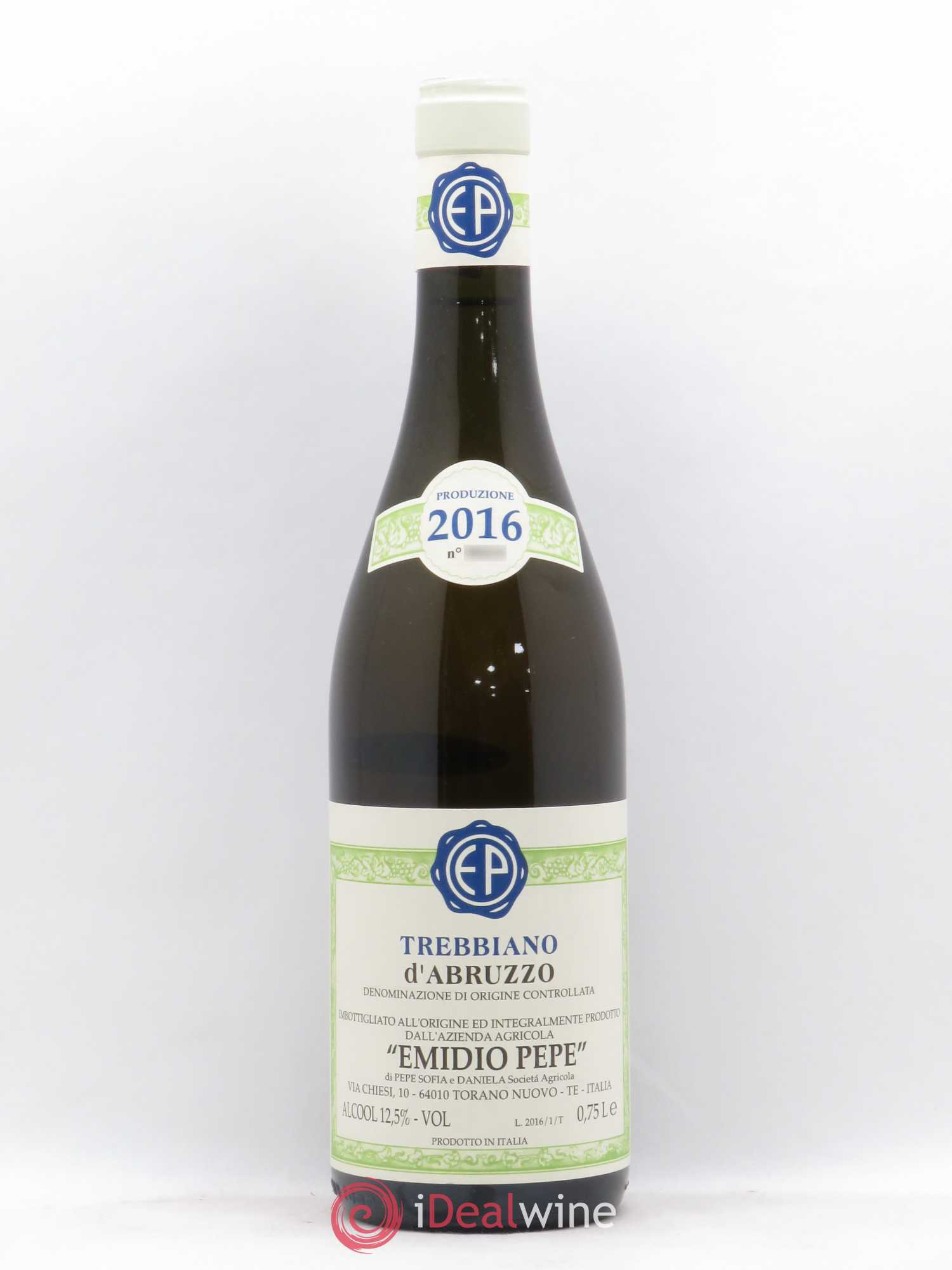 Trebbiano d'Abruzzo DOC Vecchie Viti Emidio Pepe 2016 - Lot de 1 bouteille - 0