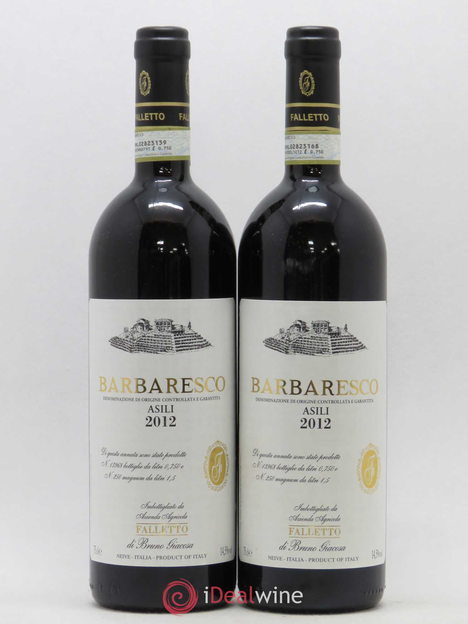 Barbaresco DOCG Asili Bruno Giacosa 2012 - Lot de 2 bouteilles - 0