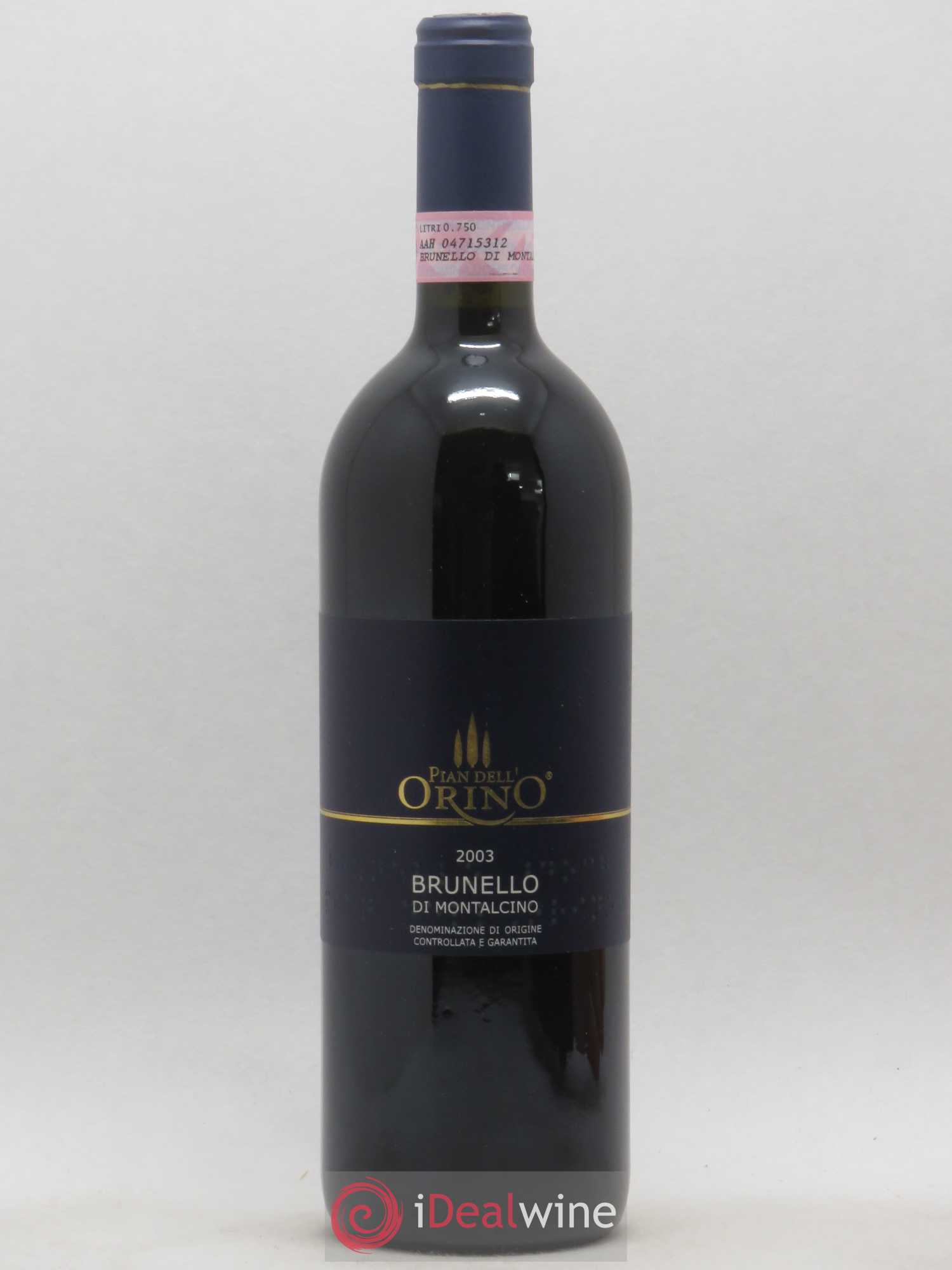 Brunello di Montalcino Plan Dell' Orino 2003 - Posten von 1 Flasche - 0