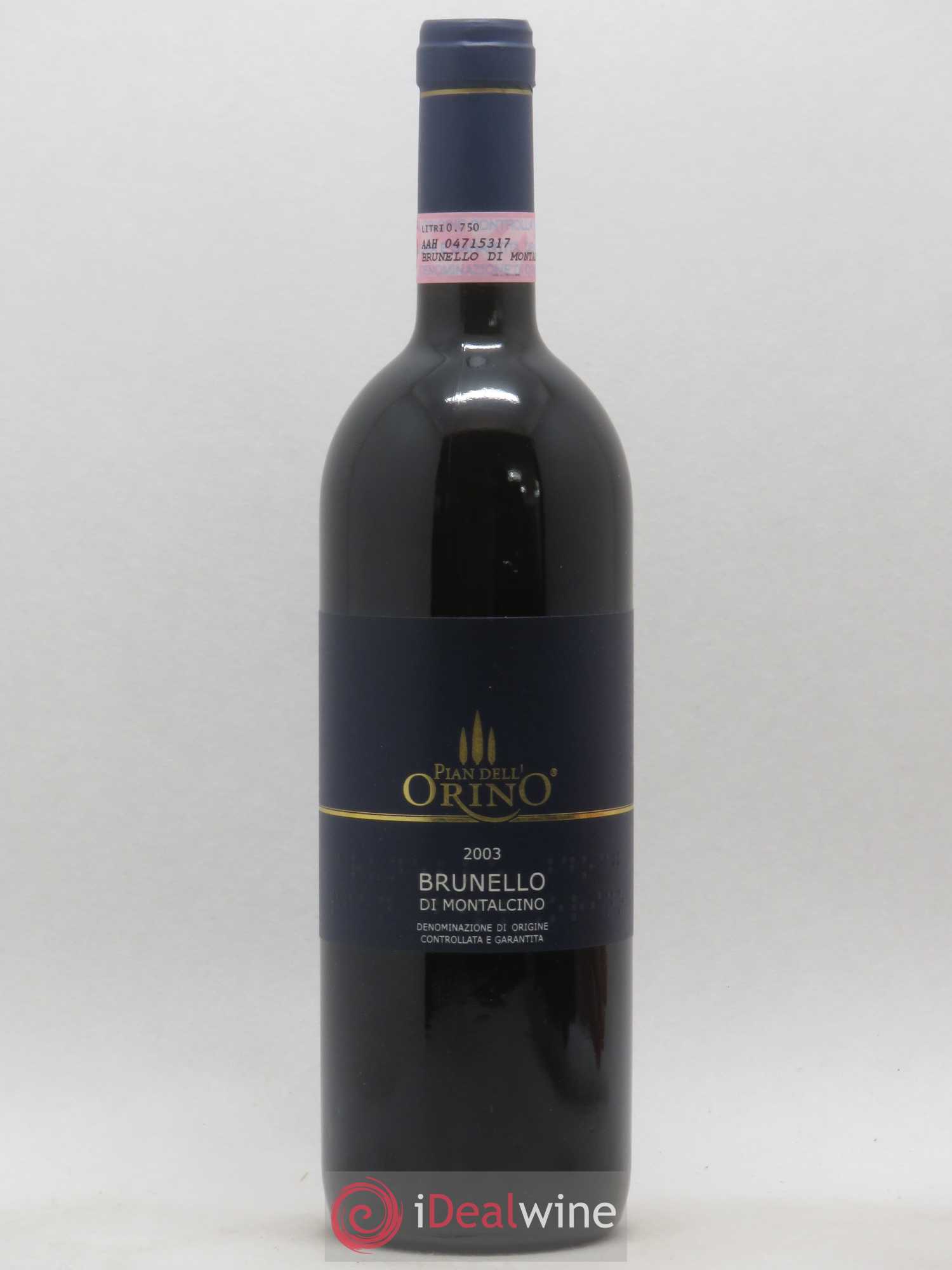 Brunello di Montalcino Plan Dell' Orino 2003 - Posten von 1 Flasche - 0