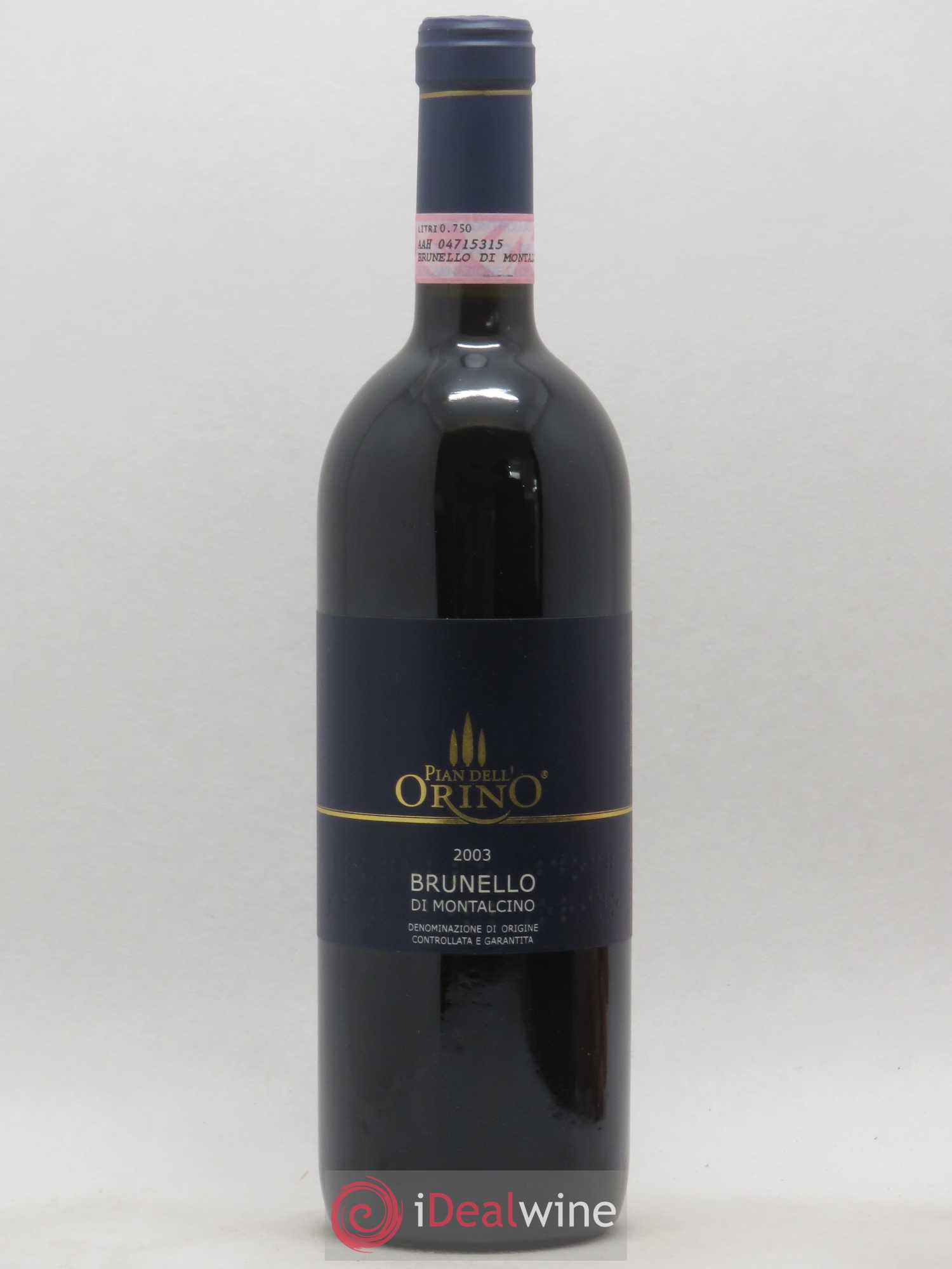 Brunello di Montalcino Plan Dell' Orino 2003 - Posten von 1 Flasche - 0