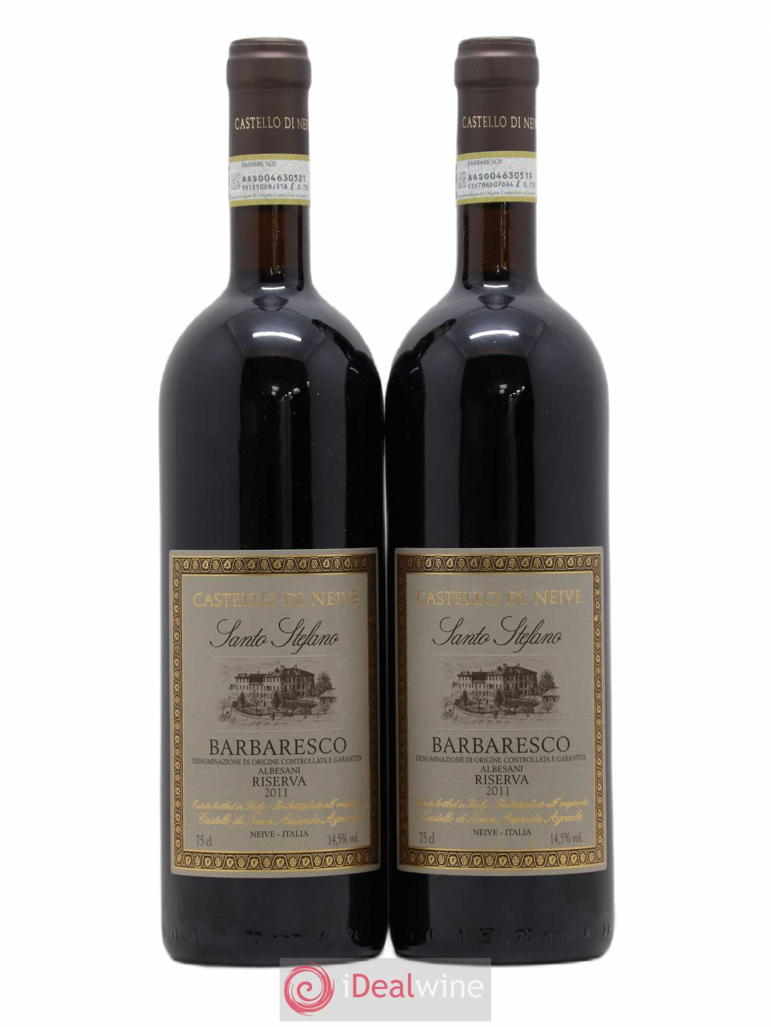 Barbaresco DOCG Albesani Riserva Santo Stefano Castello di Neive 2011 - Posten von 2 Flaschen - 0