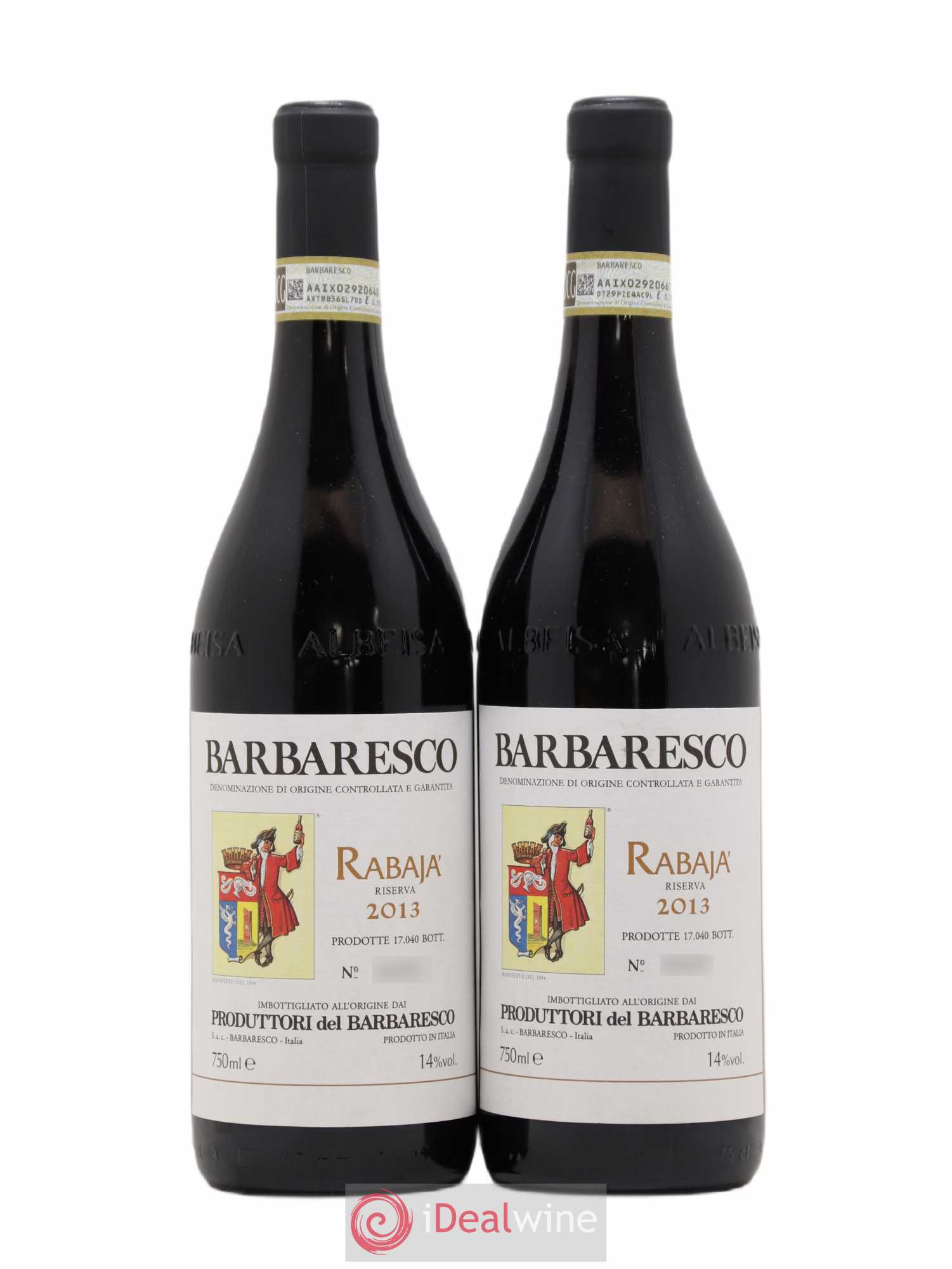 Barbaresco DOCG Rabaja Riserva Produttori del Barbaresco 2013 - Posten von 2 Flaschen - 0