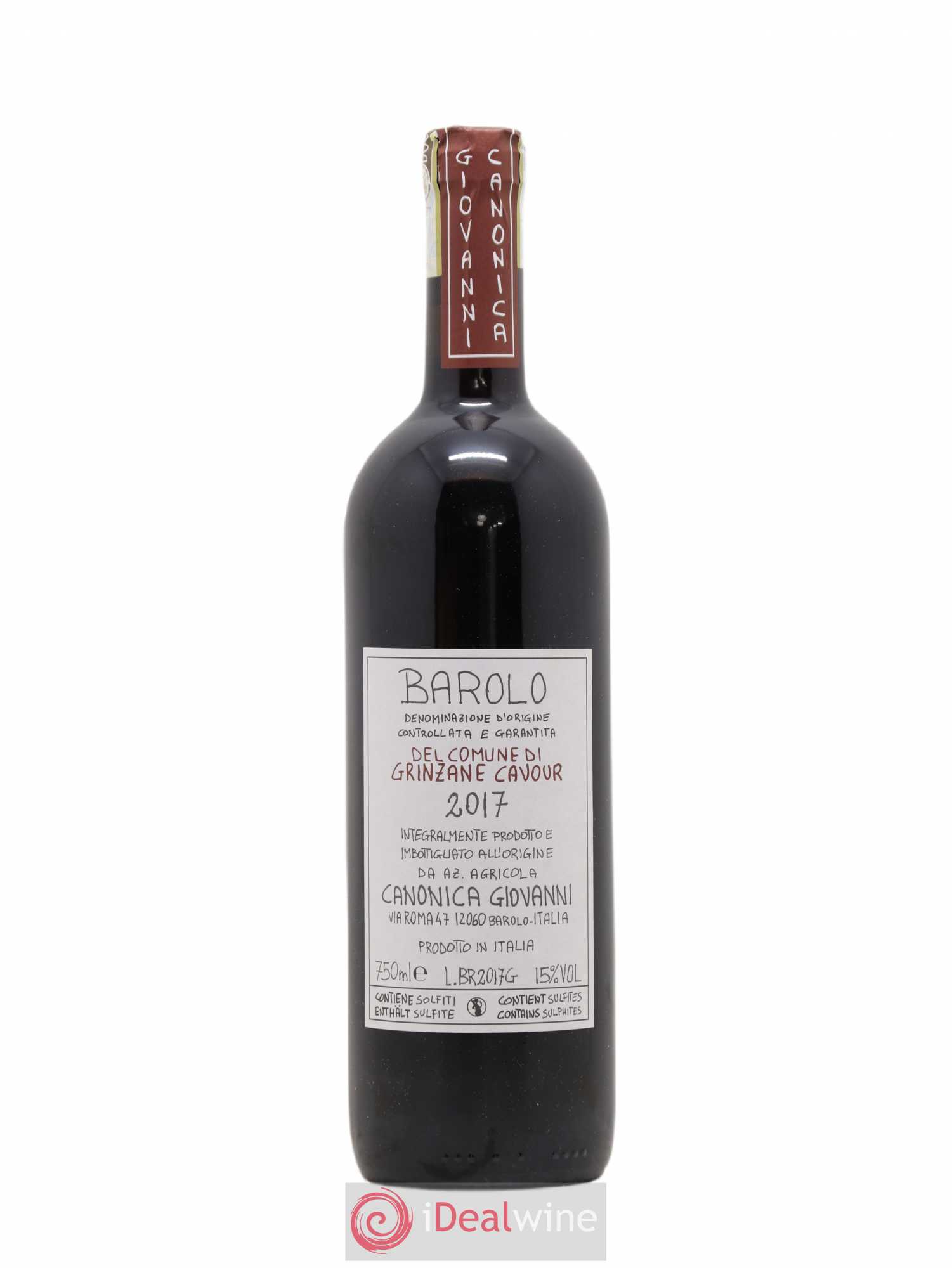 Barolo Grinzane Cavour Giovanni Canonica 2017 - Posten von 1 Flasche - 0