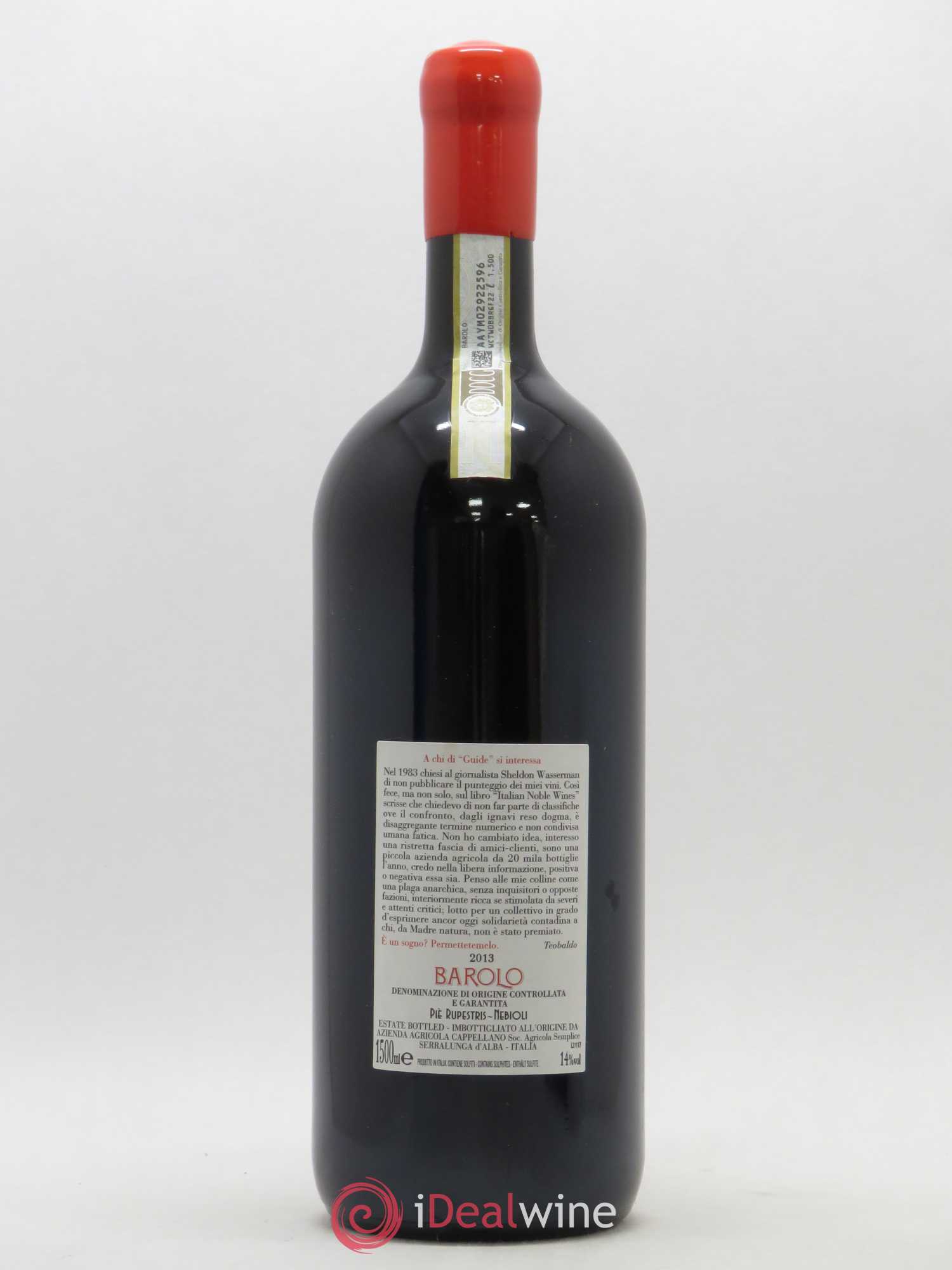 Barolo Cappellano Pie Rupestris 2013 - Lot de 1 magnum - 1