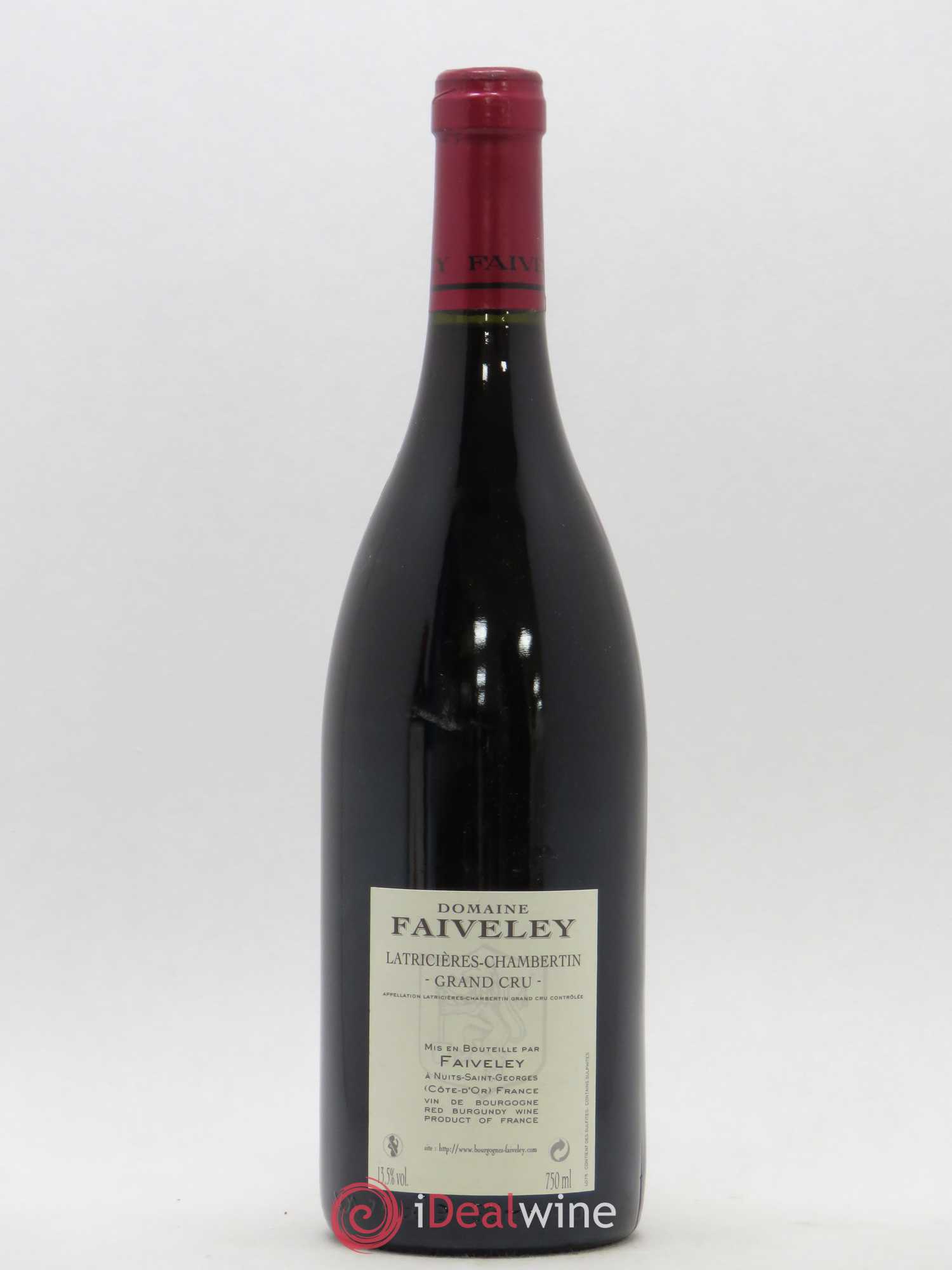 Latricières-Chambertin Grand Cru Faiveley 2002 - Lot de 1 bouteille - 1