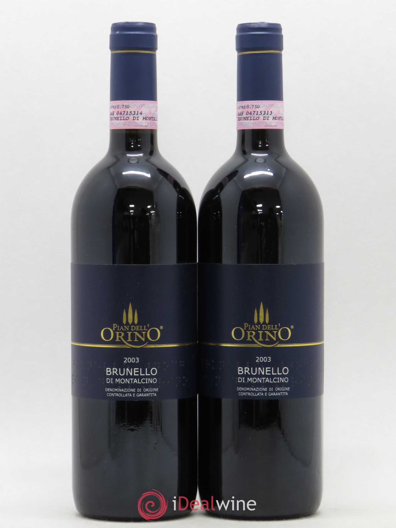 Brunello di Montalcino Pian dell'Orino 2003 - Posten von 2 Flaschen - 0