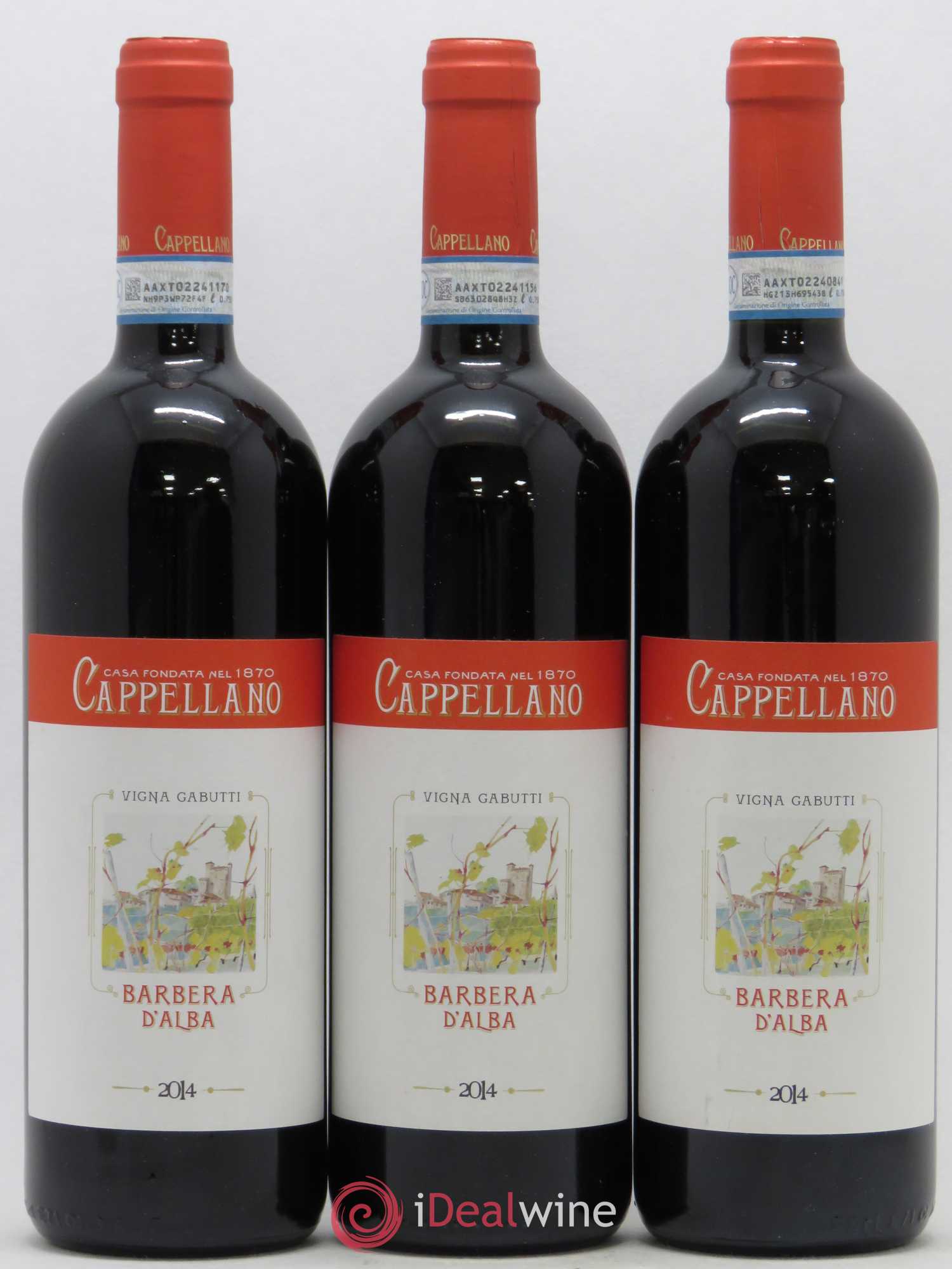 Italie Barbera Cappellano Gabutti 2014 - Posten von 3 Flaschen - 0