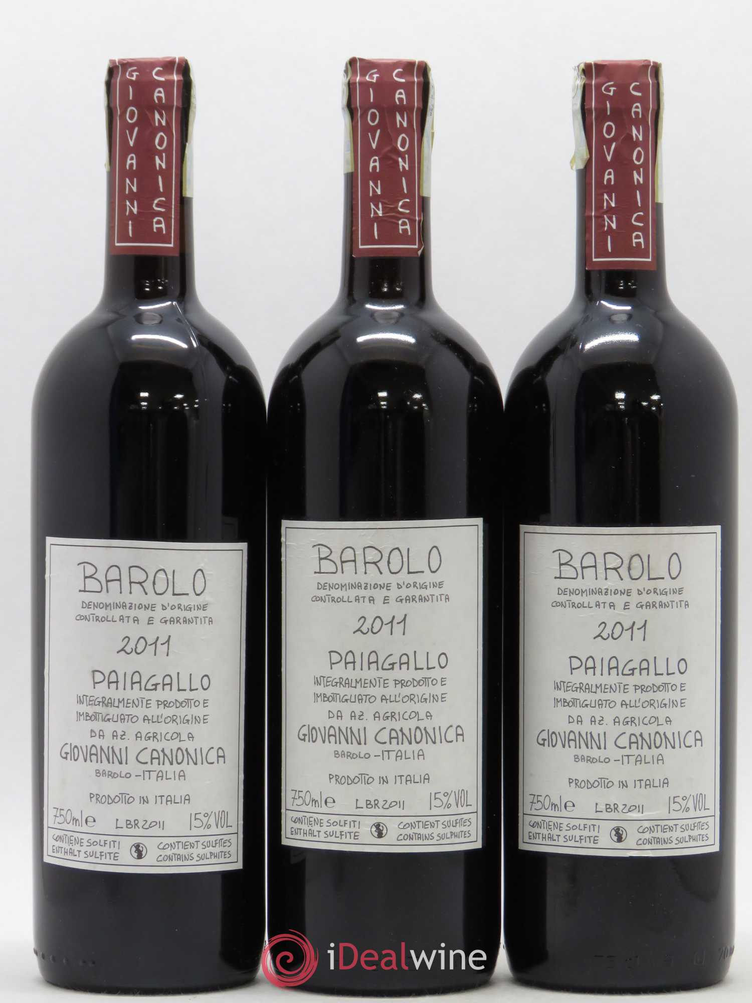 Barolo Paiagallo Giovanni Canonica 2011 - Posten von 3 Flaschen - 0